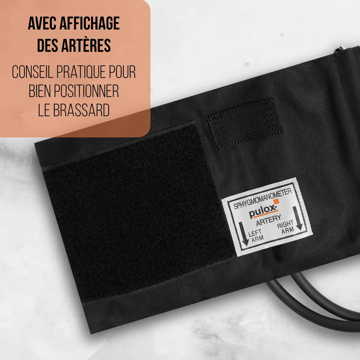 Pulox Tensiomètre Manuel - Sphygmomanomètre Anéroïde pour la mesure de la pression artérielle au niveau du bras | Sphygmomanomètre anéroïde pour mesure manuelle de la pression artérielle sur le haut du bras avec sac