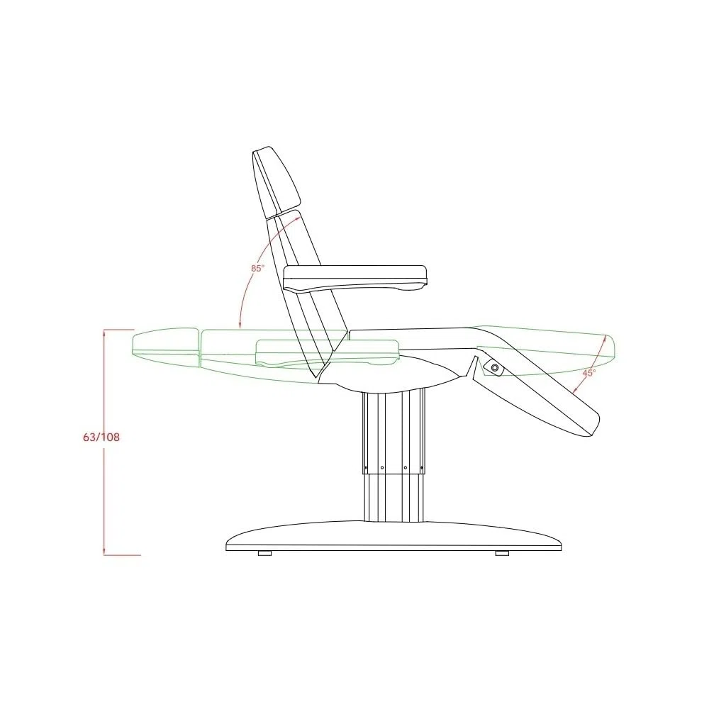 Lit Fauteuil électrique pour esthétique, esthétique