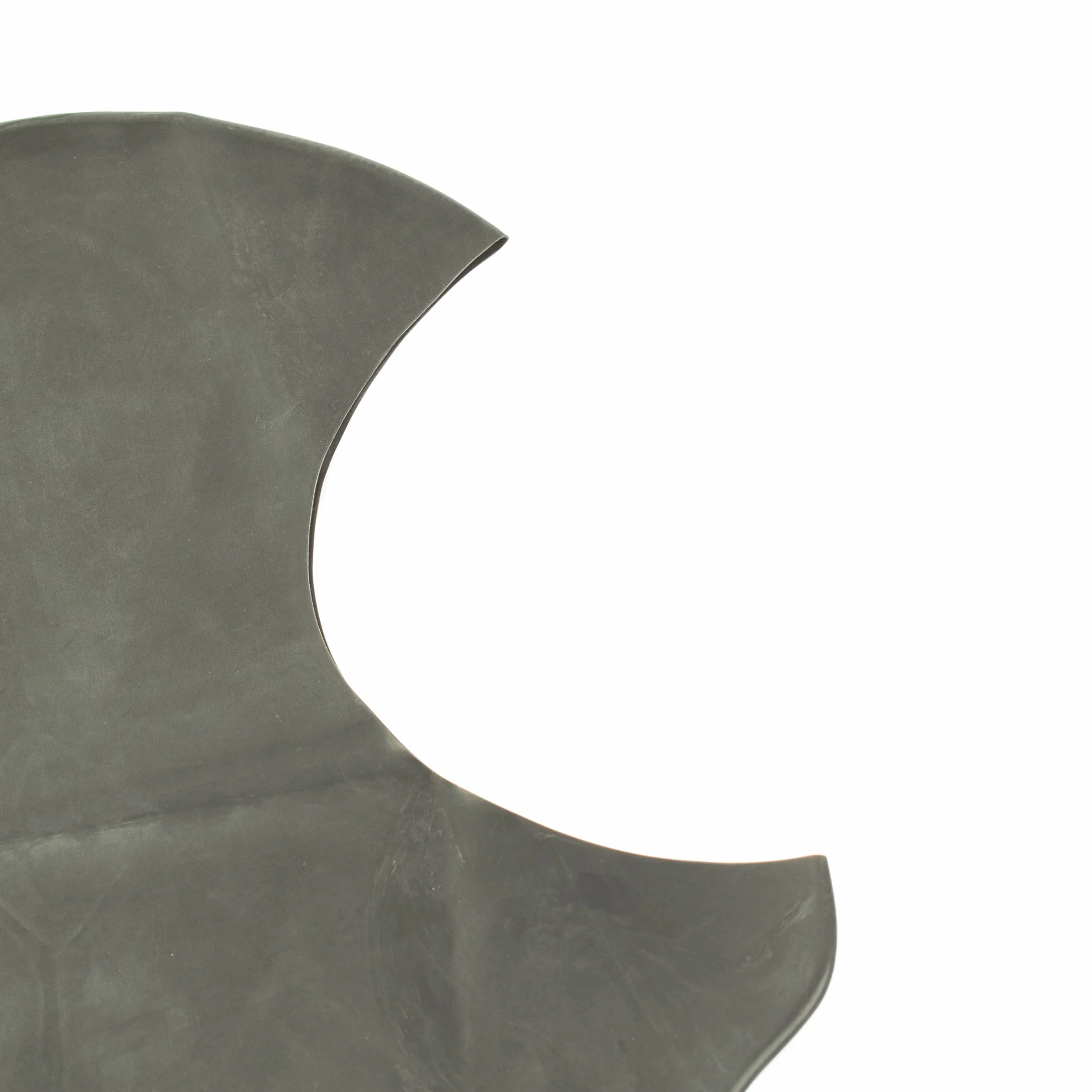 Masque en latex - Masque en latex à visage ouvert pour hommes et femmes noir 0.4mm S