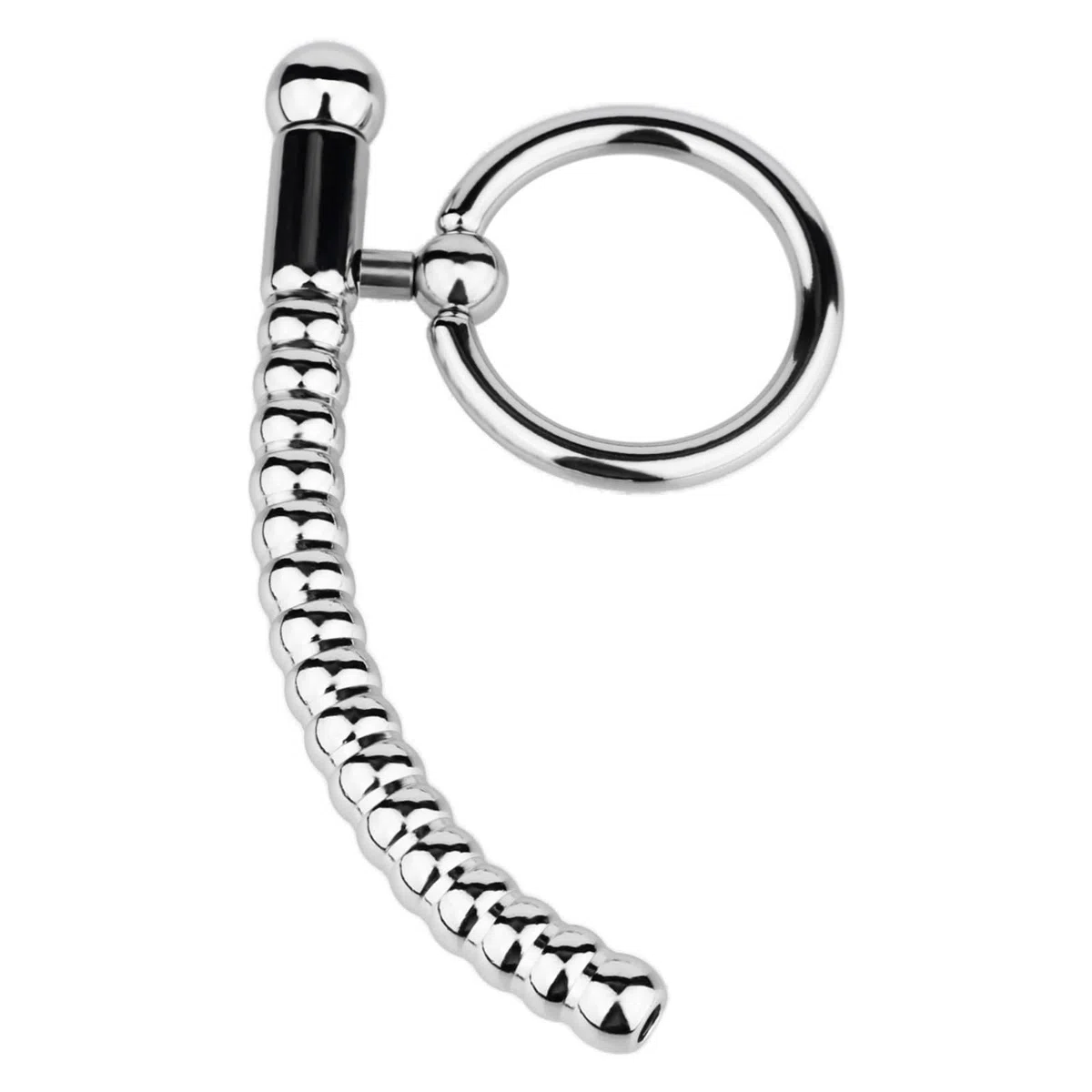 Tige urétrale amovible en métal pour hommes avec anneau fixe Accessoire d'exercice - frhlM74 (S)
