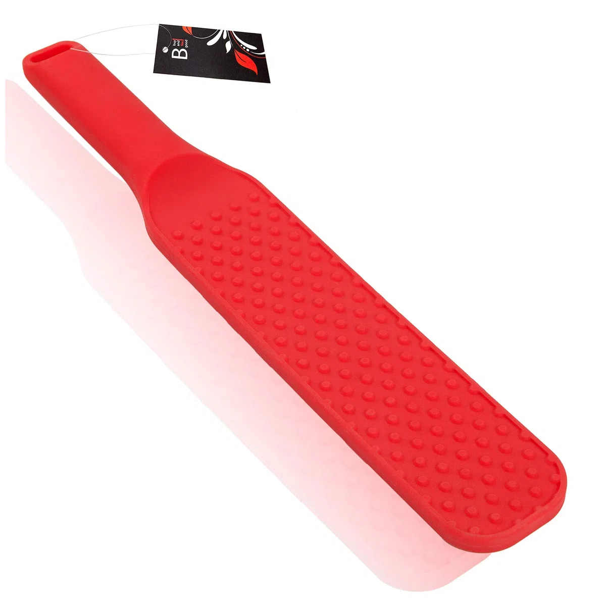 « EXCITING DOULEUR » - 35,0 cm de large SLAPS EN SILICONE en PREMIUM SILICONE de/Pagaie ou fouet érotique en rouge corail