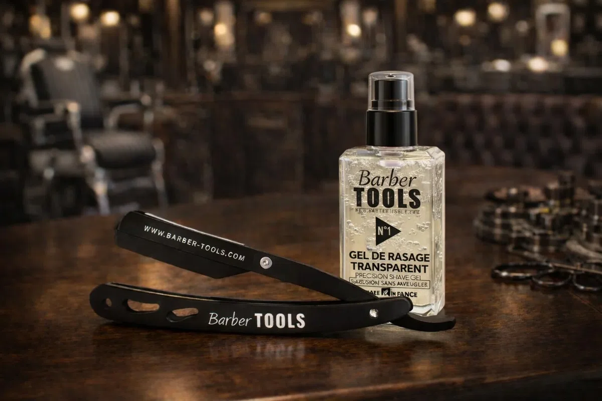 Coffret barbe et rasage pour homme | Huile , gel transparent, Rasoir coupe choux, brosse, peigne , ciseaux, pochette de rangement - Kit d'accessoires