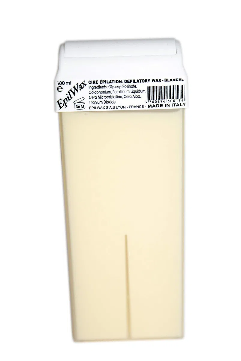 EpilWax - Kit Chauffe Cire Épilation Professionnelle avec 4 x Recharges Roll on Cire à la Vanille, 100 x Bandes d'Épilation et Huile après Épilation - Gamme Solo
