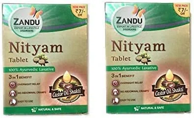 Verem Zandu Nityam 10 Lot de 12 tablettes