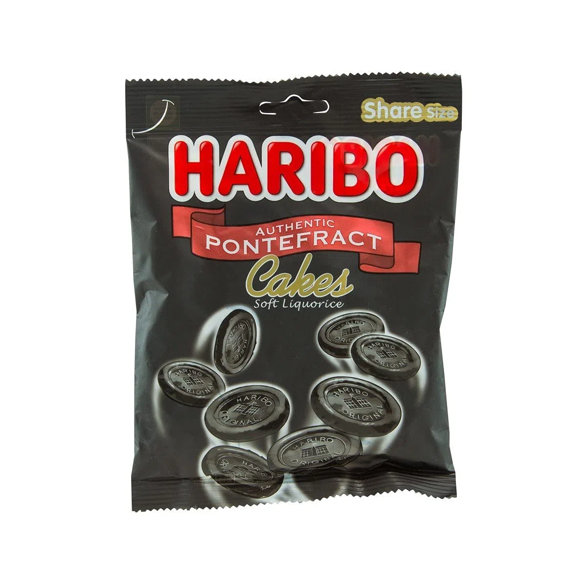 Haribo Gâteaux Pontefract Authentique - Réglisse Douce 160 g