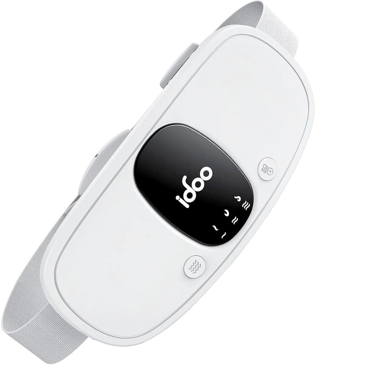 iDOO Ceinture Chauffante Regle Douloureuse,Ceinture Menstruelle Chauffante, électrique Ceinture Chauffante pour Crampes avec 3 Niveaux de Chaleur et Massage, Cadeaux pour Filles et Femmes, Blanc