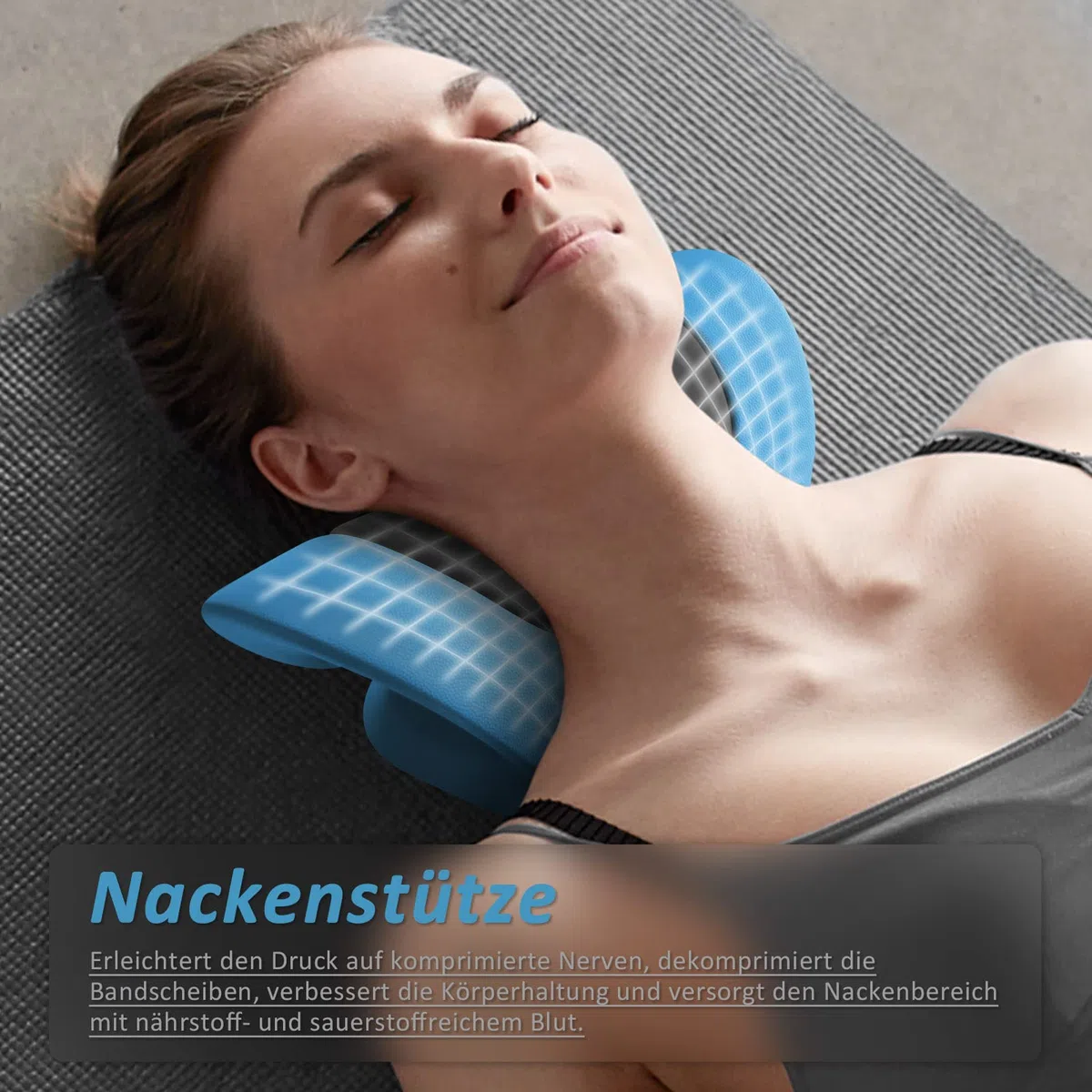 Relaxeur de Cou et D'épaule Traction Cervicale Oreiller Chiropratique Eétireur de Cou pour Soulagement de Douleur de l'ATM et l'alignement de Colonne Cervicale
