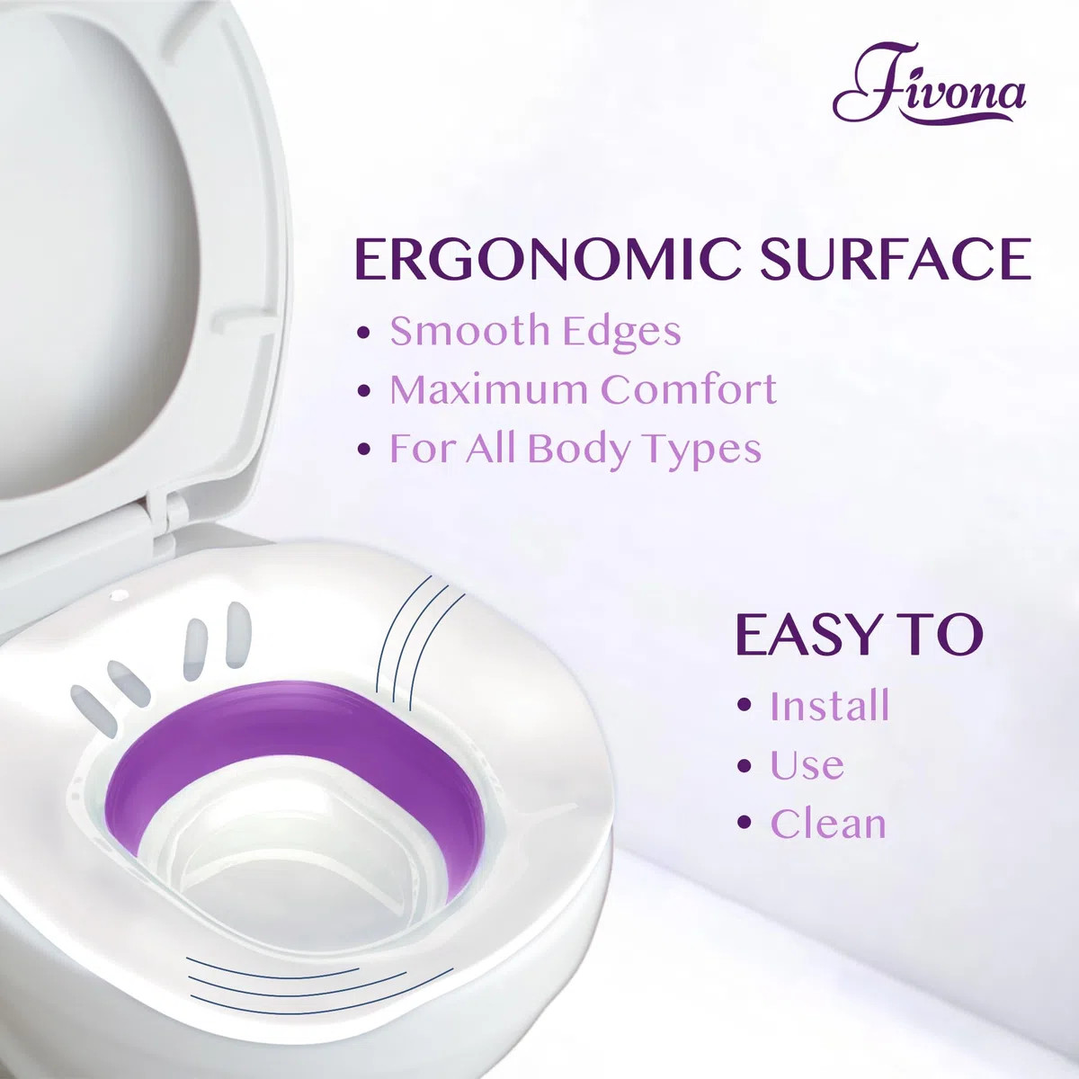 Bain d'assise pour grossesse et hémorroïdes - Siège de trempage pour toilettes - Bac à vapeur vaginale - Pour soins post-partum - Siège Bath and Yoni Steam Seat
