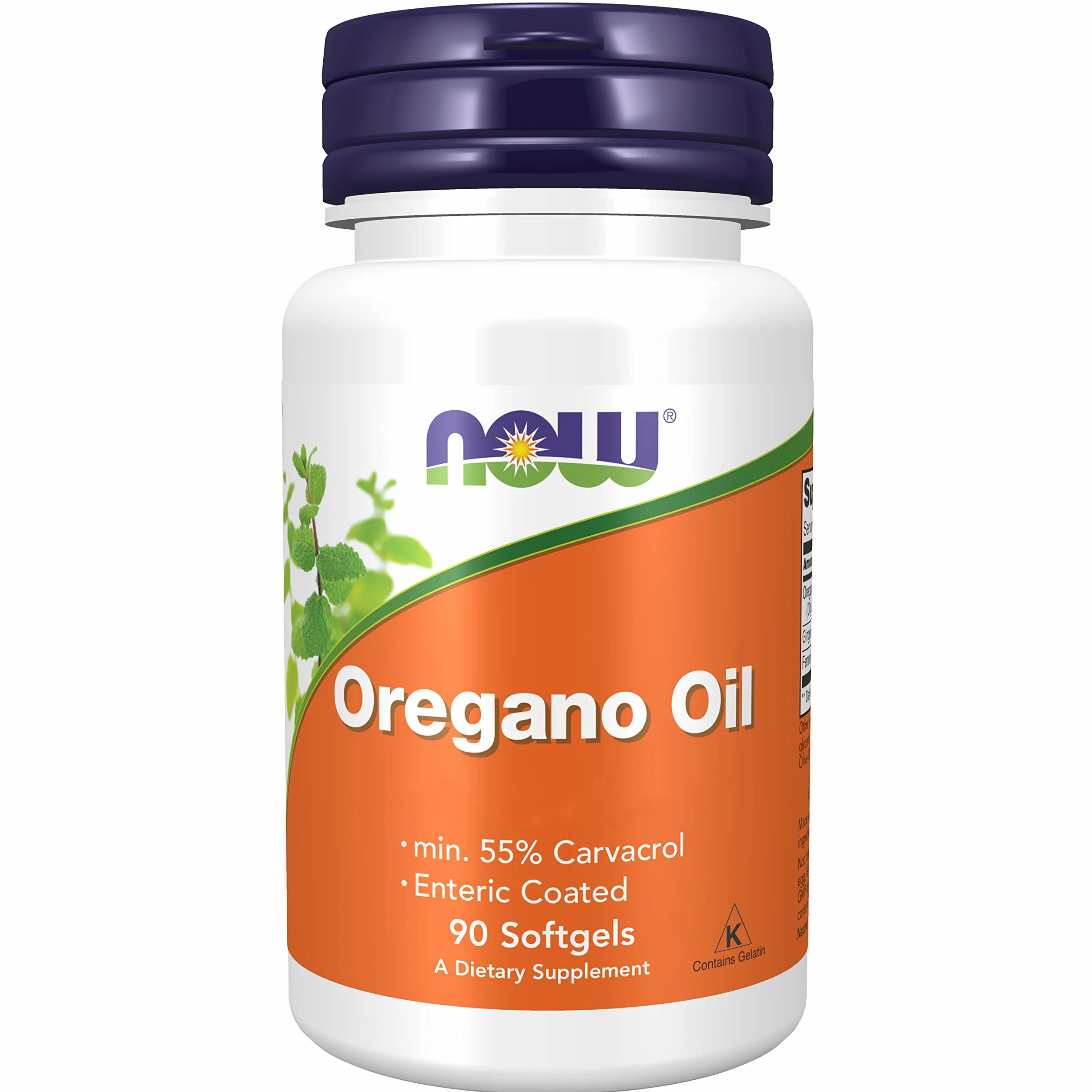 Now Foods, Oregane Oil (Huile d'Origan), 90 Gélules, Testé en Laboratoire, Végétal, Sans Gluten, Sans Soja, Sans OGM