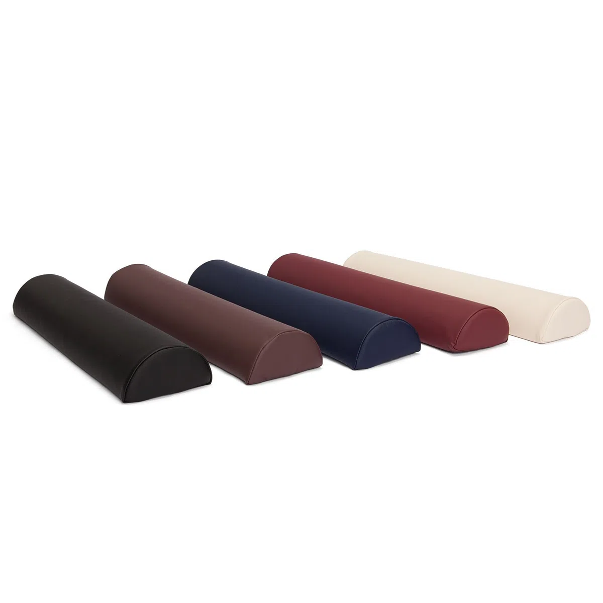 WellTouch Rouleau de Rangement Semi-Circulaire pour Table de Massage - Coussin de positionnement pour Massage et thérapie - Taille S : 65 x 15 x 7,5 cm (Noir)