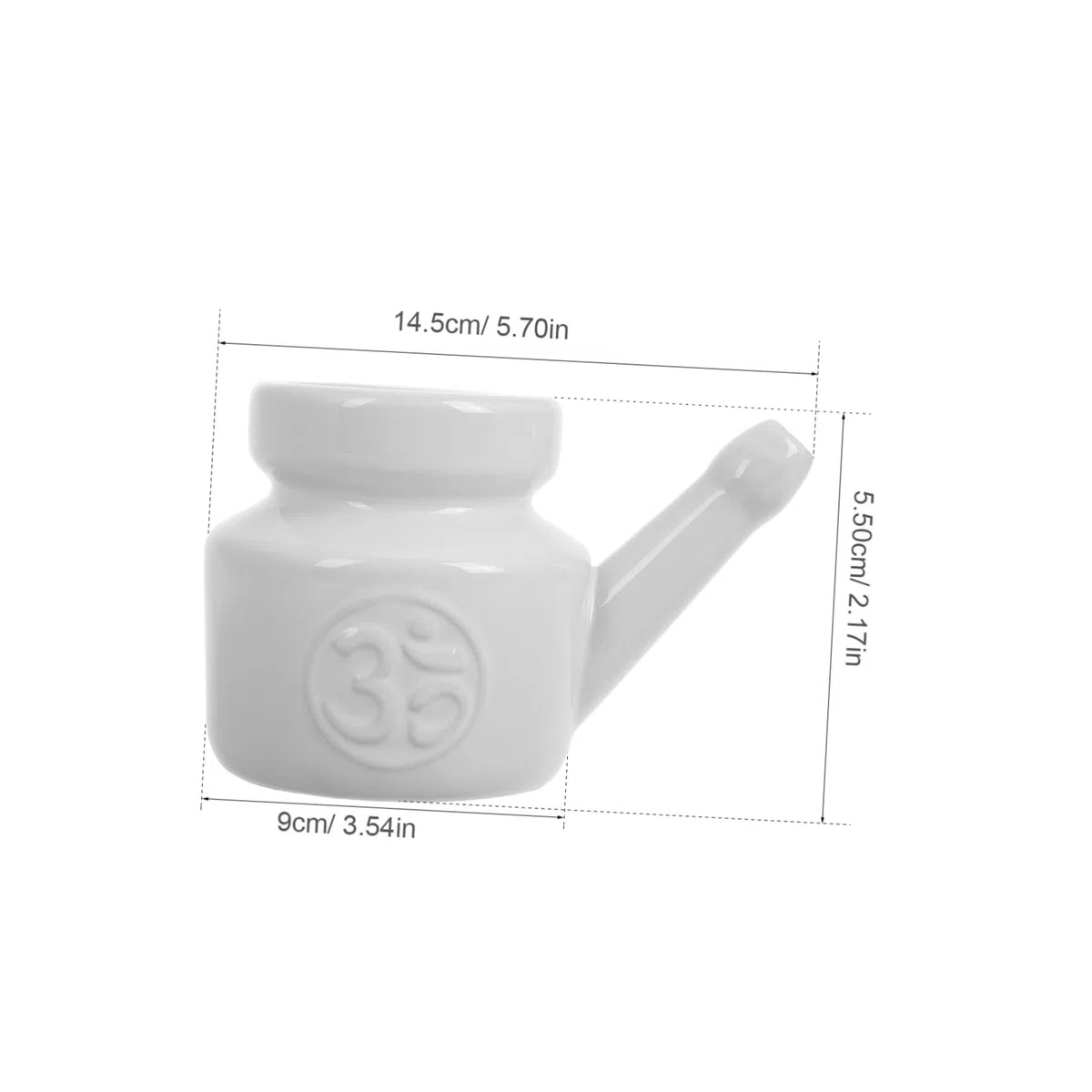 Beaupretty Bouteille de Lavage Nasal Nettoyage Complet 350 Ml en Céramique pour Irrigation Nasale Douce pour Yoga et Périodes de Transition