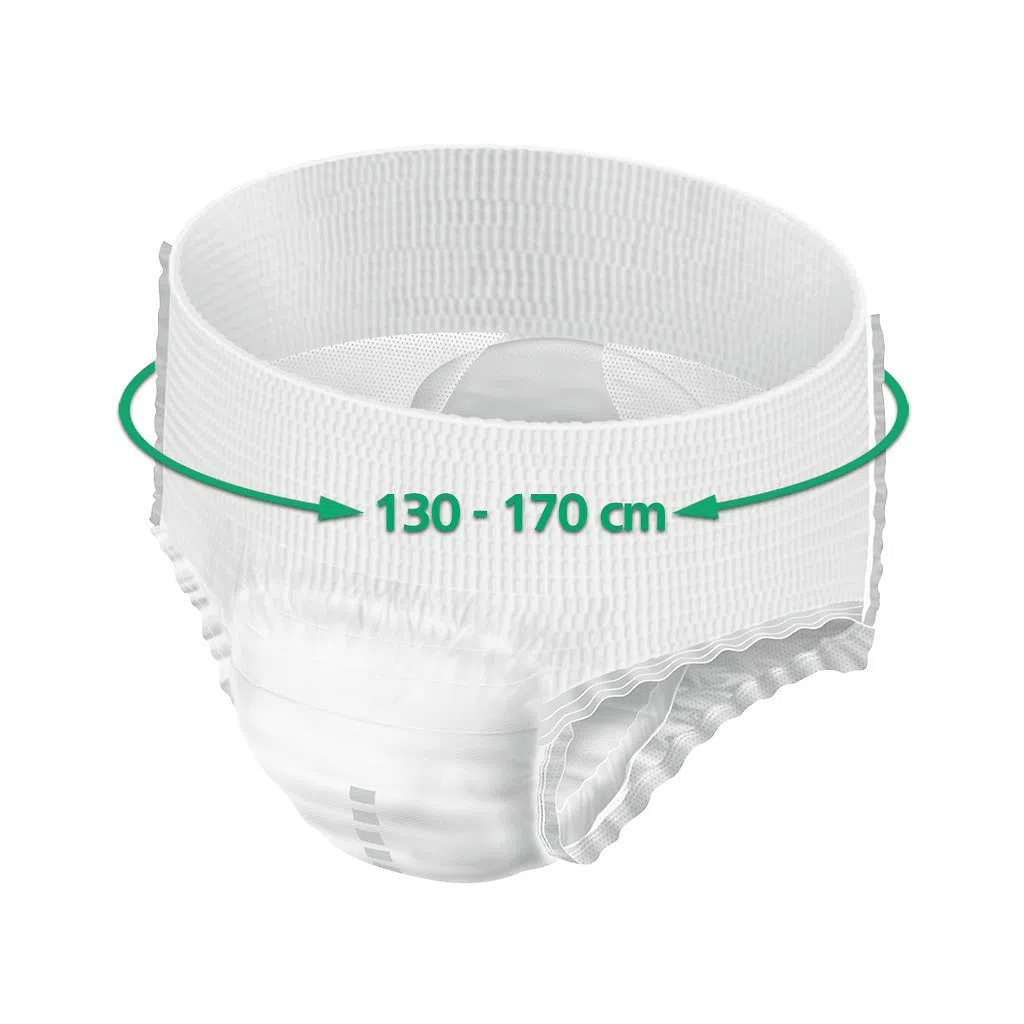 Confiance Mobile - Slips Absorbants pour Hommes et Femmes - Niveau d'Absorption = 6 gouttes (Fuites Urinaires Moyennes) - Discrets et efficaces - pH Neutre à la Peau - Taille XL - 14 Unités