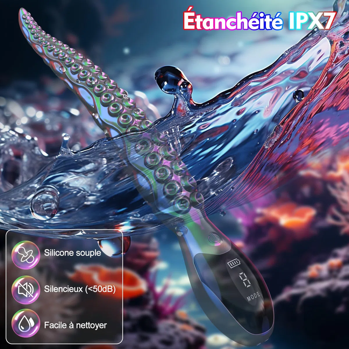 Sex Toýs Femme Gode Vibromasseurs - Vibromasseur Femme Clitoridien Puissant Avec 9 Modes de Vibration & Écran LED,Gode Vibro Masseur Plug Anal Sex Toys Couple,Gode Vibro Masseur Plug Femme Débutante.