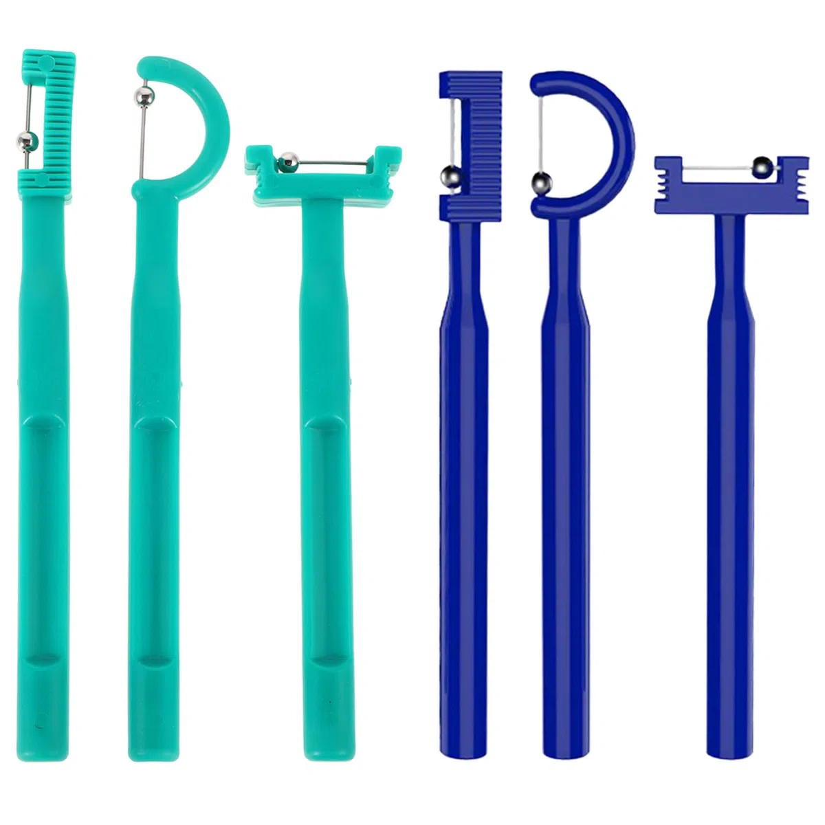 Ensemble de 6 appareils d'entraînement musculaire oral - Renforcement de la langue - Outils d'exercice de motricité fine - Outil de thérapie orale pour l'entraînement de la