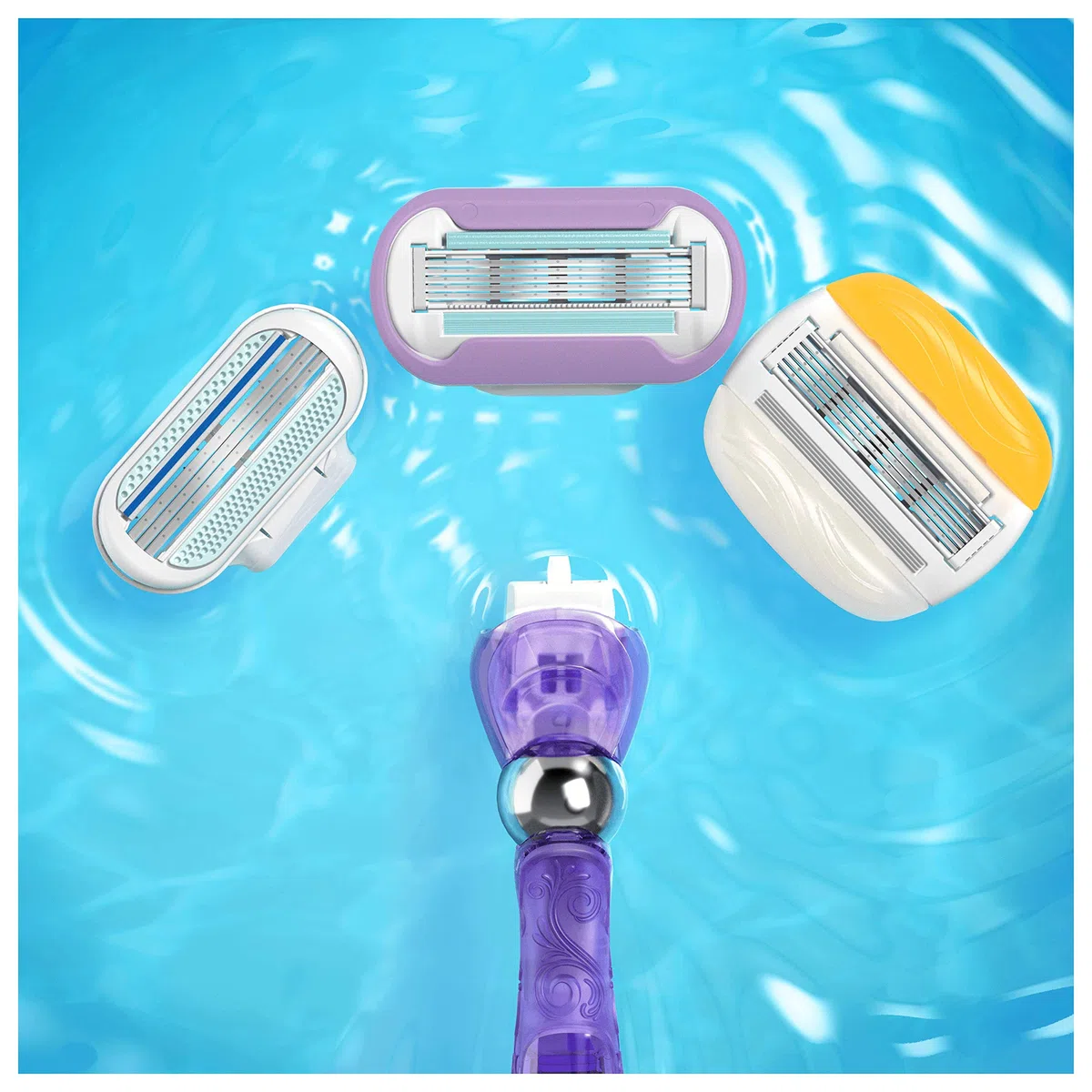 Gillette Venus Extra Smooth Swirl Rasoir Femme, 3 recharges