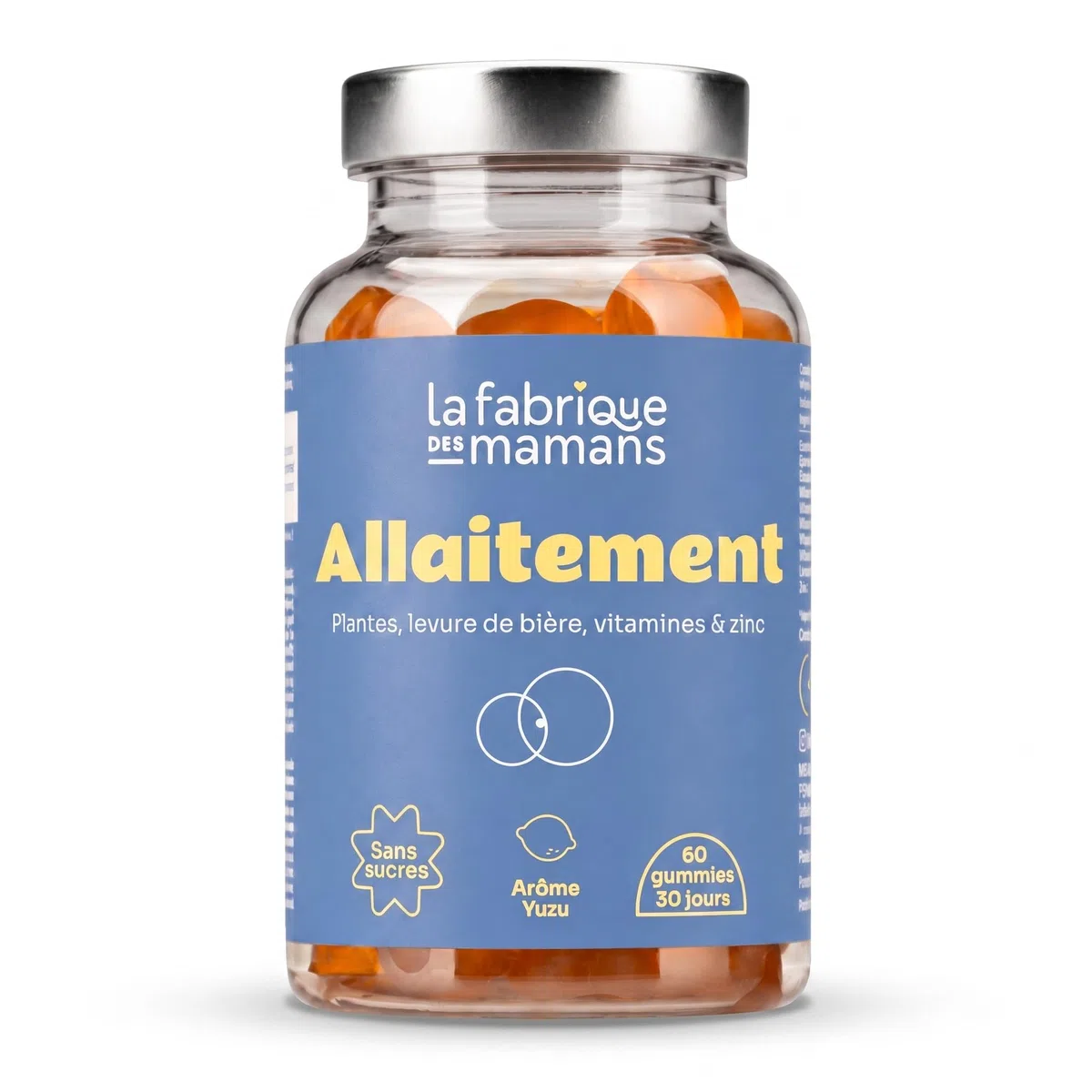 Gummies Allaitement - Soutien Lactation - Réduit la Fatigue - Origan, Moringa, Levure de Bière, Vitamines B & D - Fabriqué en France - 60 Gummies (30 jours) (Lot de 2)