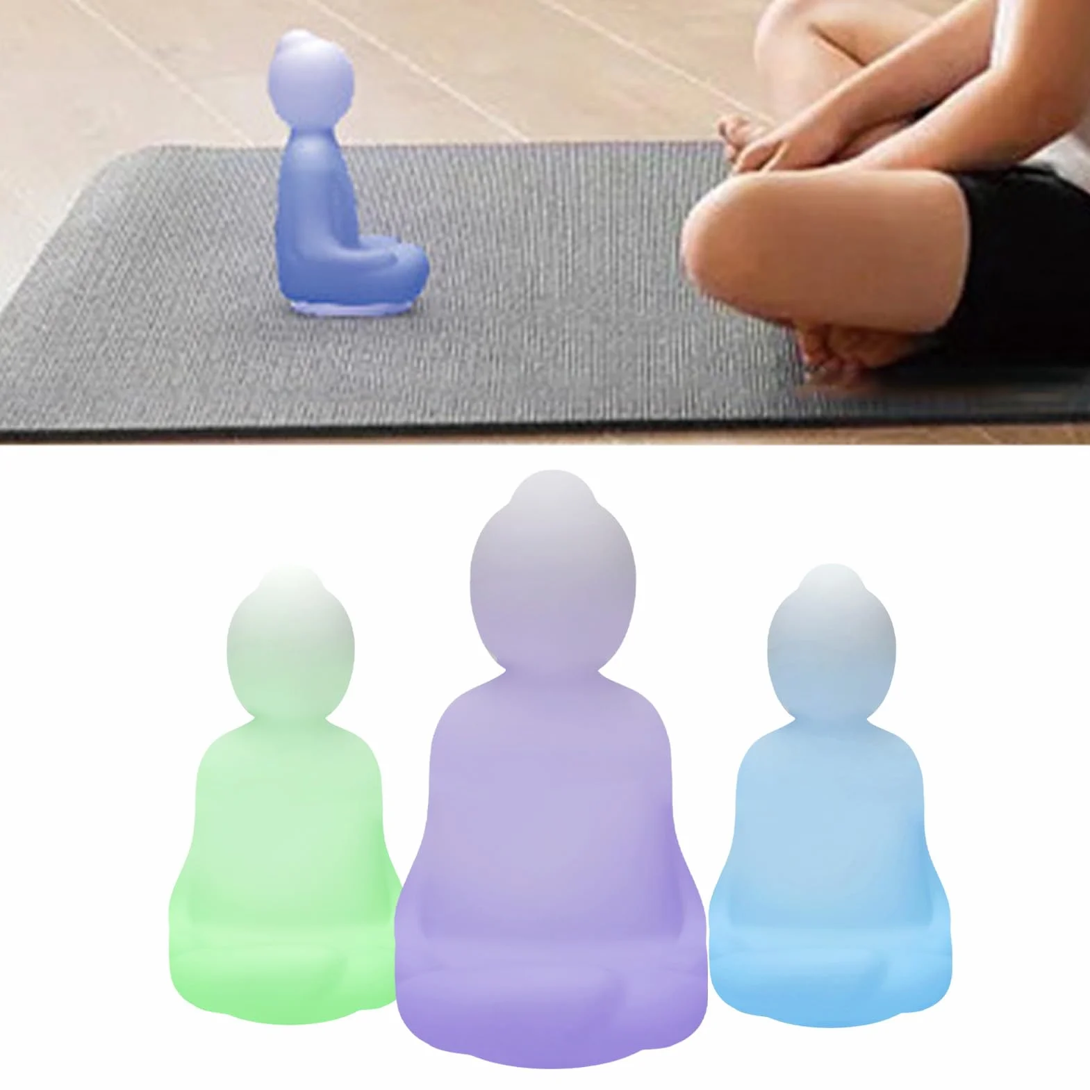 Compagnon de Respiration de Pleine Conscience, Lumière Respiratoire de Méditation Visuelle Guidée avec Mode de Respiration 3 Couleurs, Soulagement de l'anxiété de Stress TDAH