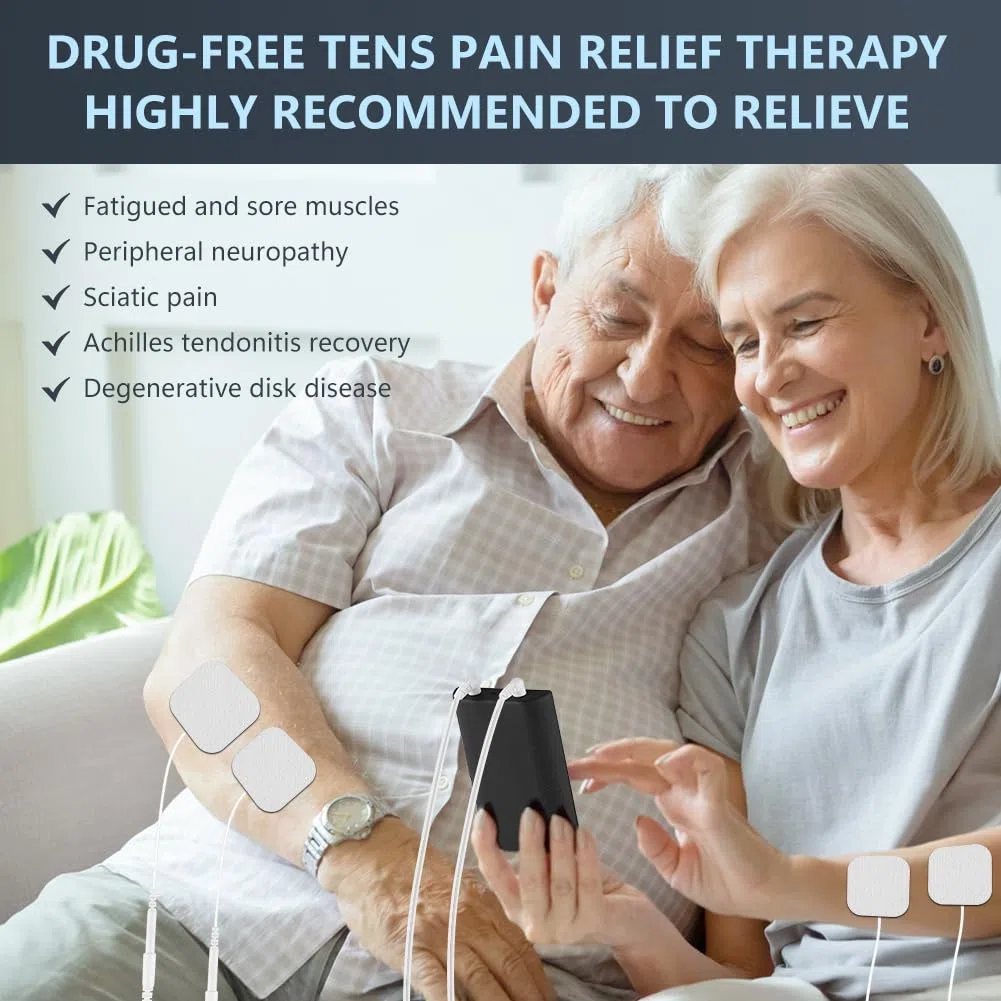 Aolso Électrostimulateur Musculaire, 3 EN 1 TENS Electrostimulateur Musculaire, Musculaire EMS - Rééducation, Massages, Soins de kinésithérapie - 12 programmes de Massage + 12 électrodes