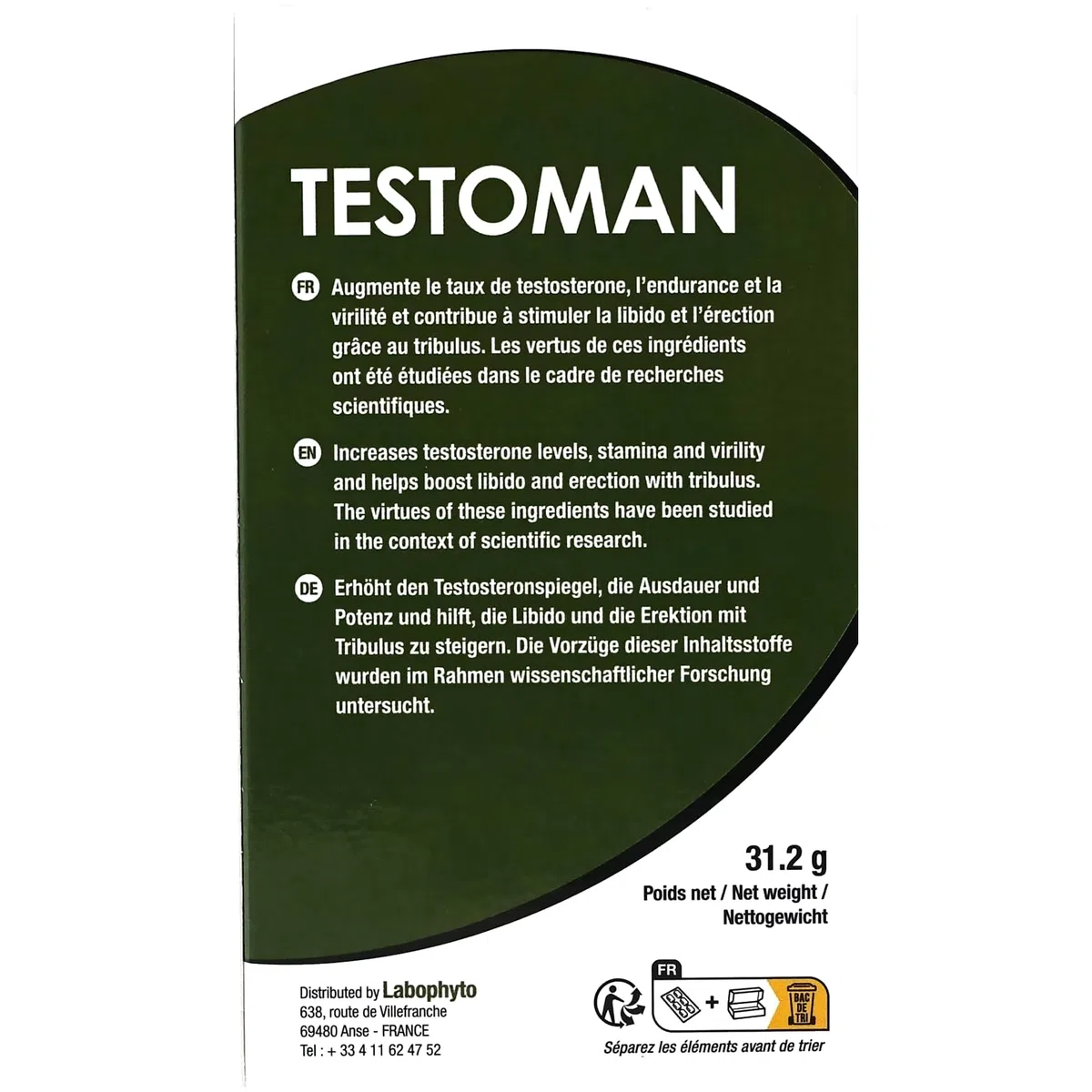 Labophyto Testoman (60 gélules)