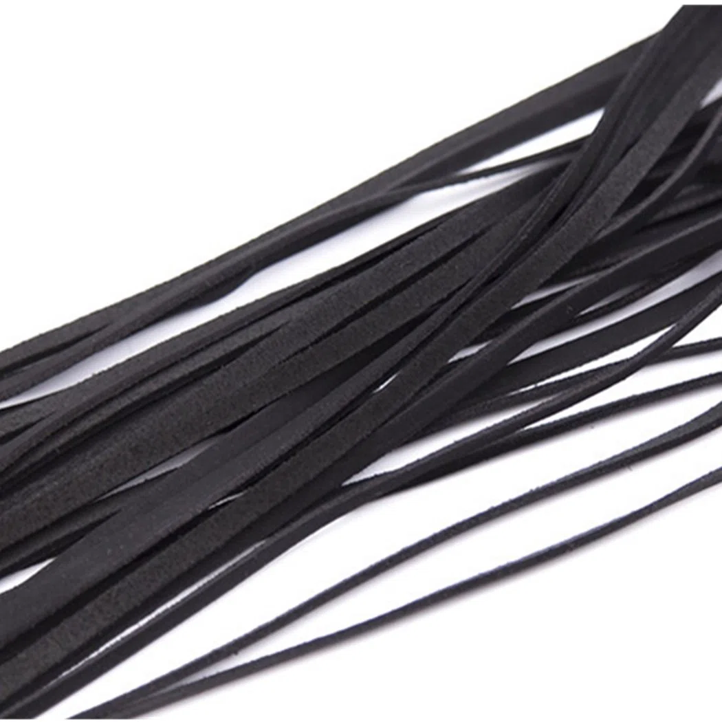 SXOVO Cuir Flogger Fouet Verre Godes SM Sex Toys Sex Cosplay Adulte Jeu (Noir)
