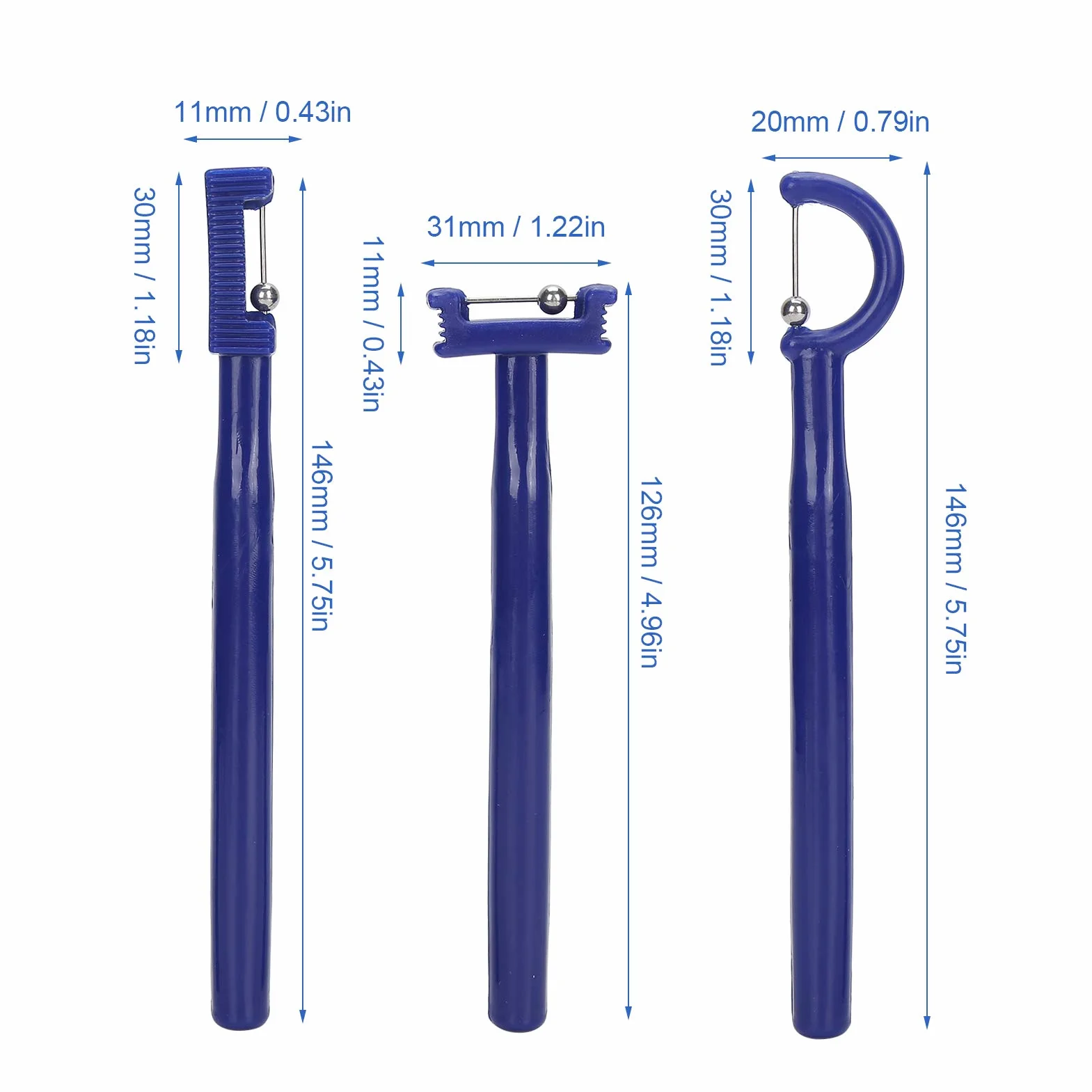 3 pièces outil d'exercice de pointe de langue latéralisation de pointe de langue levage ensemble d'entraînement musculaire oral pour les enfants et les adultes