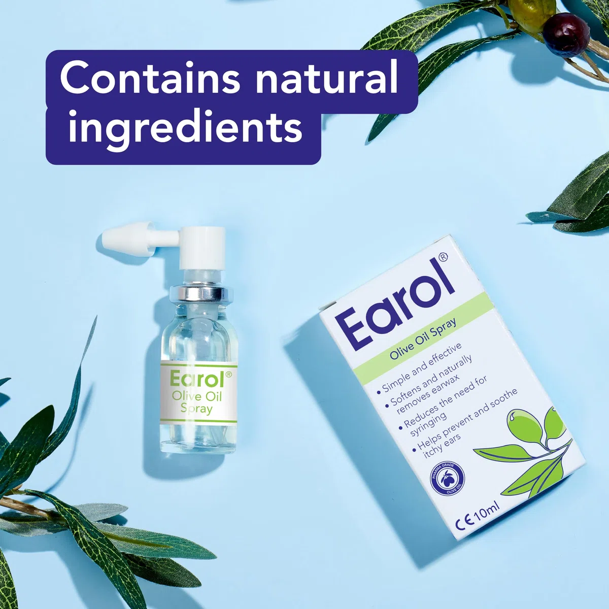 Earol Spray d'huile d'olive 10ml