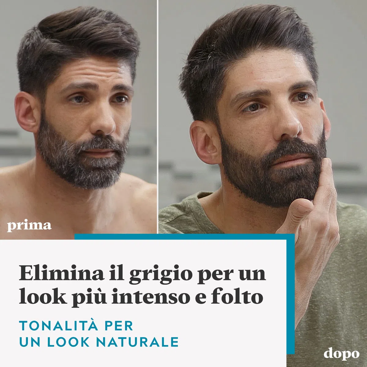 Just For Men Barbe & Moustache, teinture pour barbe homme, teinture sans ammoniaque, élimine les poils gris, avec peigne applicateur, couleur marron moyen foncé, M40 (Lot de 2)