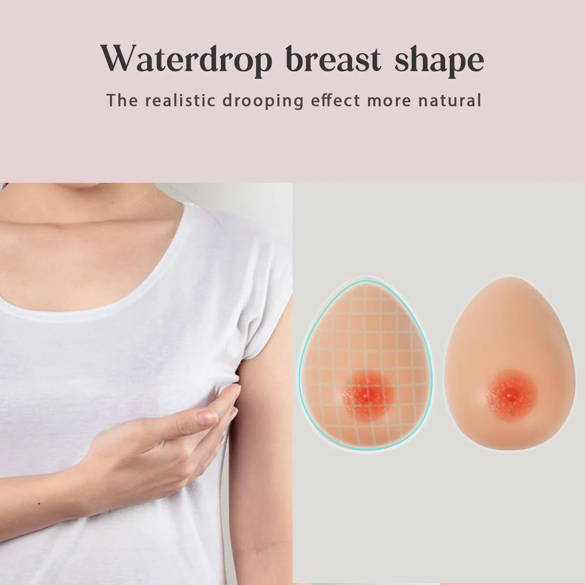 Windsleeping Faux seins en silicone pour mastectomie