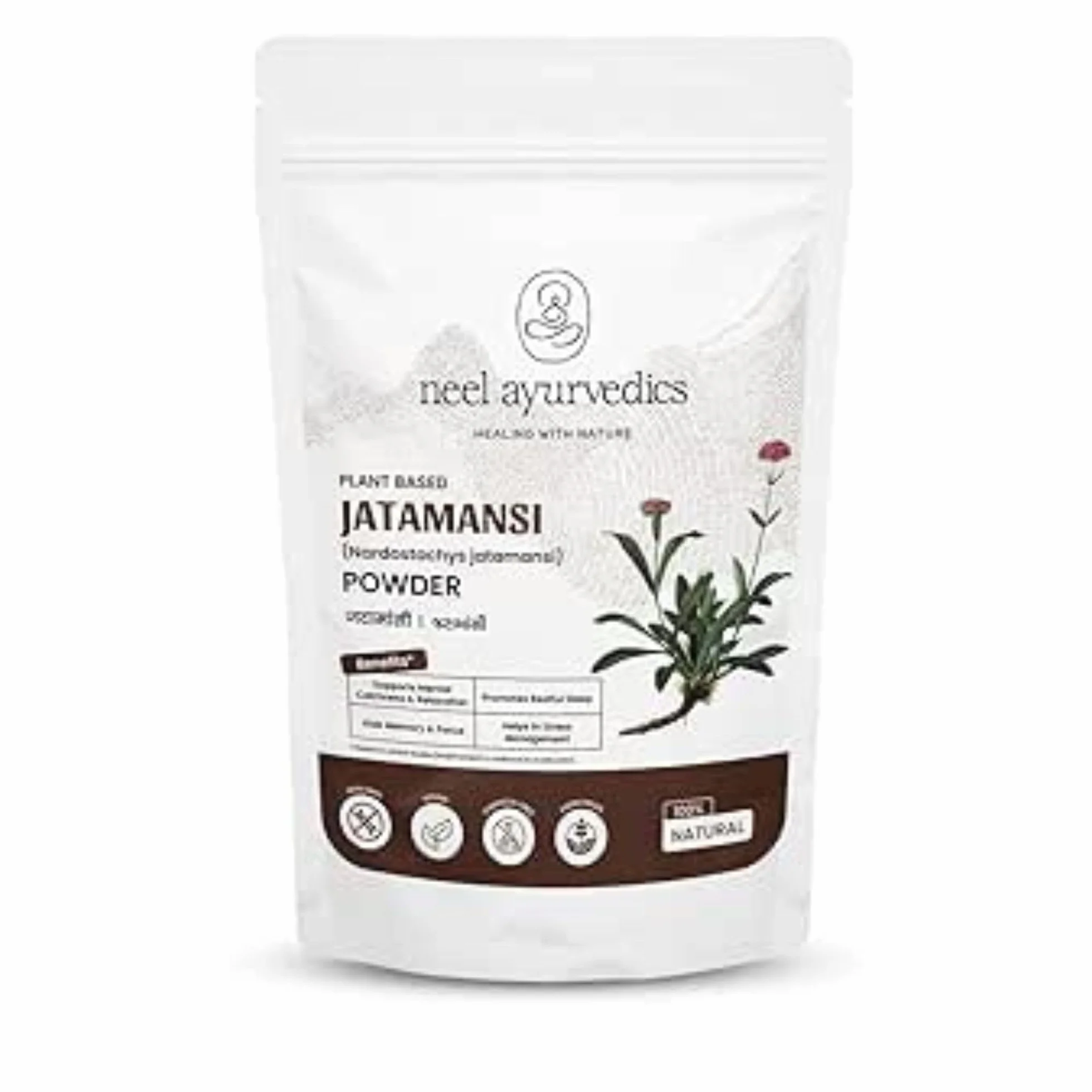 Jatamansi Powder 300 g Pure Nard Root Ayurvedic Herb Powder Fine Ground Natural for Relaxation and Wellbeing