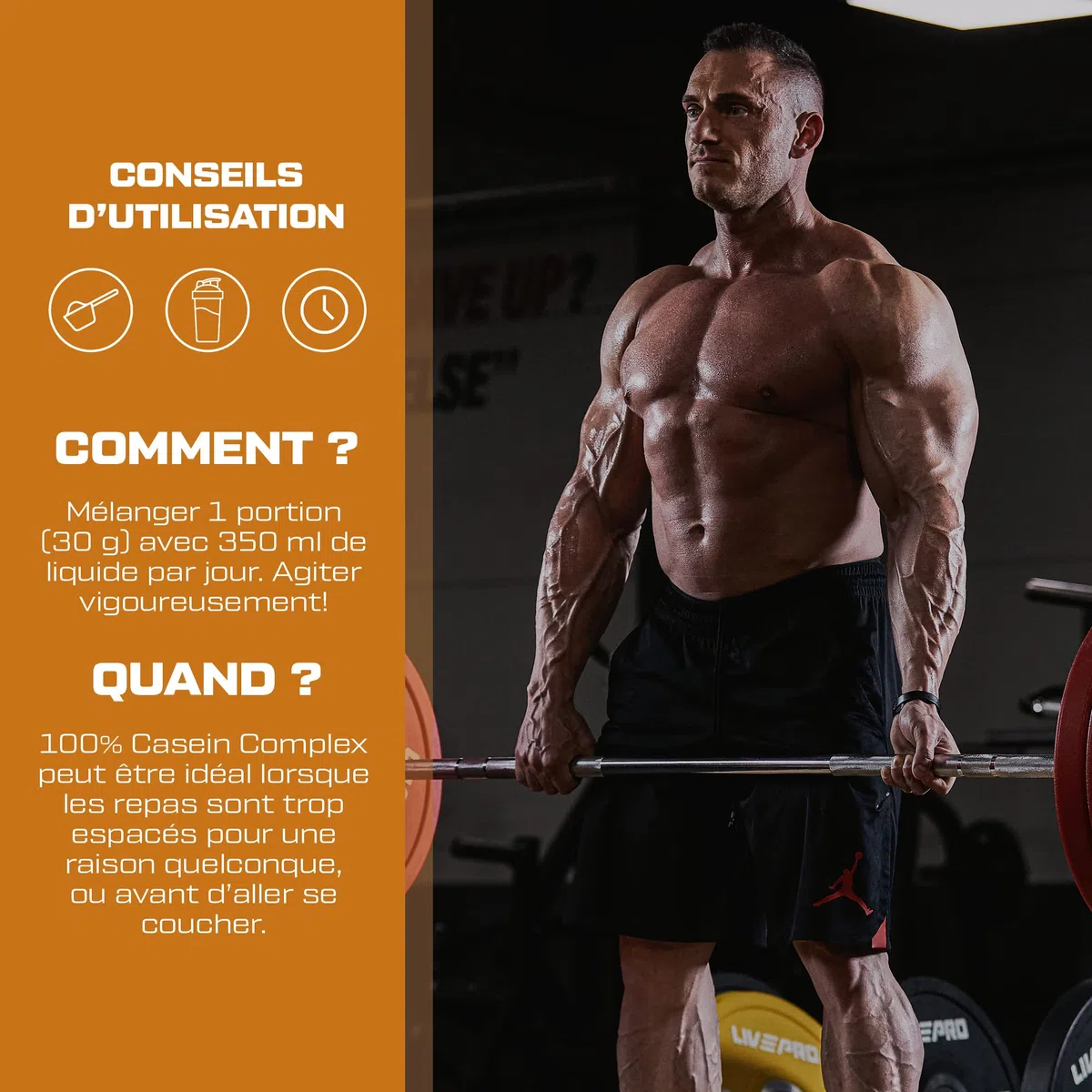 Scitec Nutrition 100% Casein Complex - Complexe de caséine à base de caséine micellaire - avec L-Glutamine, Taurine et Enzymes végétales, 920 g, Chocolat belge
