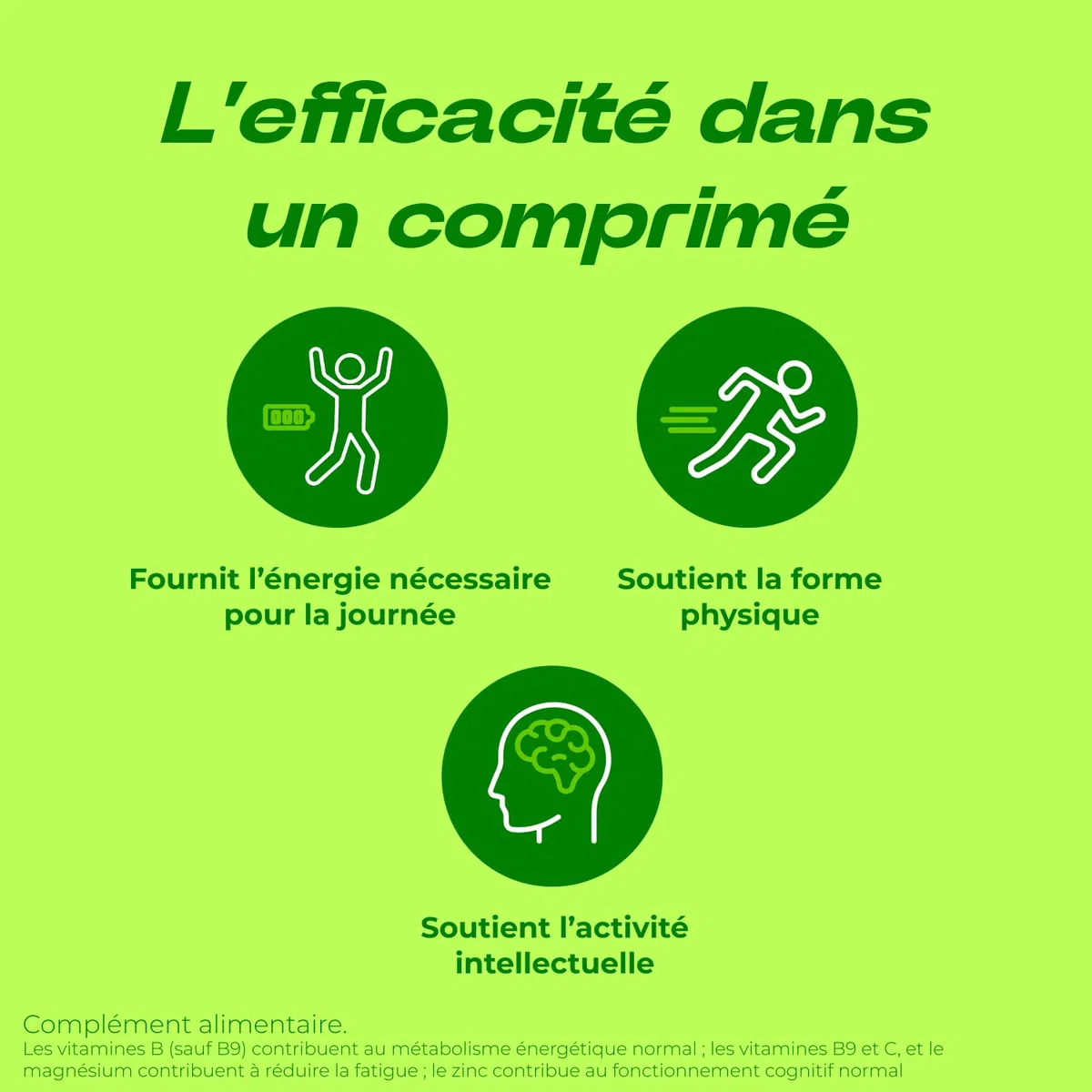 Berocca Energie Orange - Multivitamines et Minéraux - Vitamine C, B3, B5, B1, B12, Calcium, Magnésium et Zinc - Complément alimentaire - Aide à réduire la fatigue - 2x45 comprimés effervescents