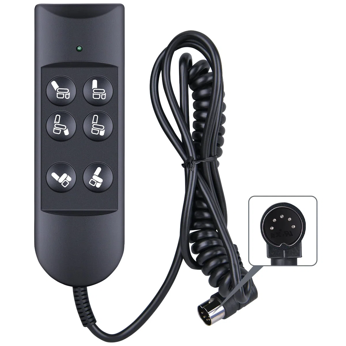 Télécommande pour Okin | Dewert | Limoss | Golden Catnapper | Fauteuil inclinable électrique 6 boutons 5 broches | Fauteuil releveur électrique, télécommande