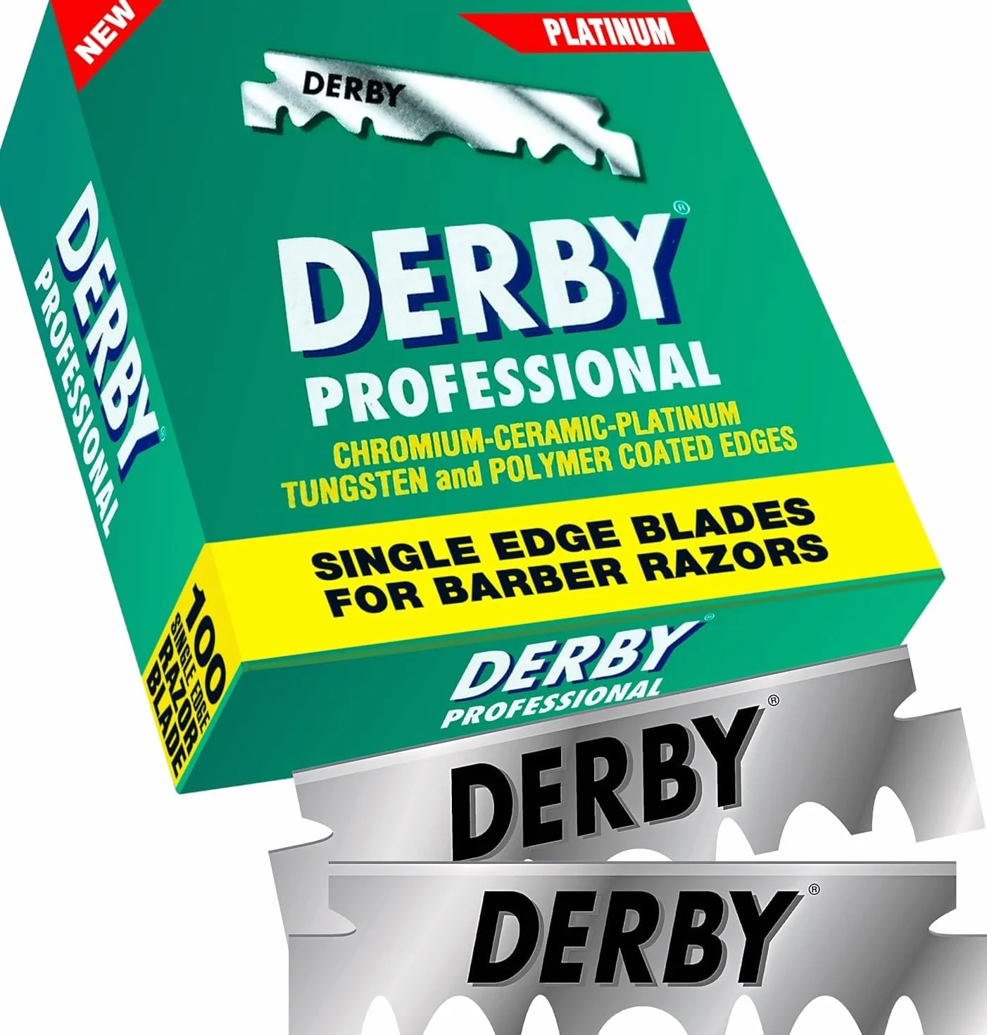 Derby Lames de rasoir Prossional à un seul tranchant, 600 unités (paquet de 1)