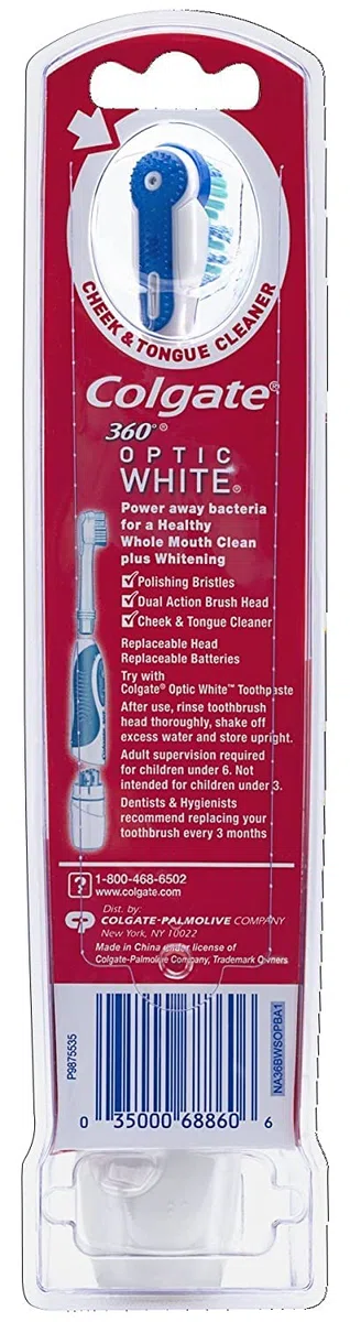 Colgate 360 Optic White Soft Powered Toothbrush by Colgate