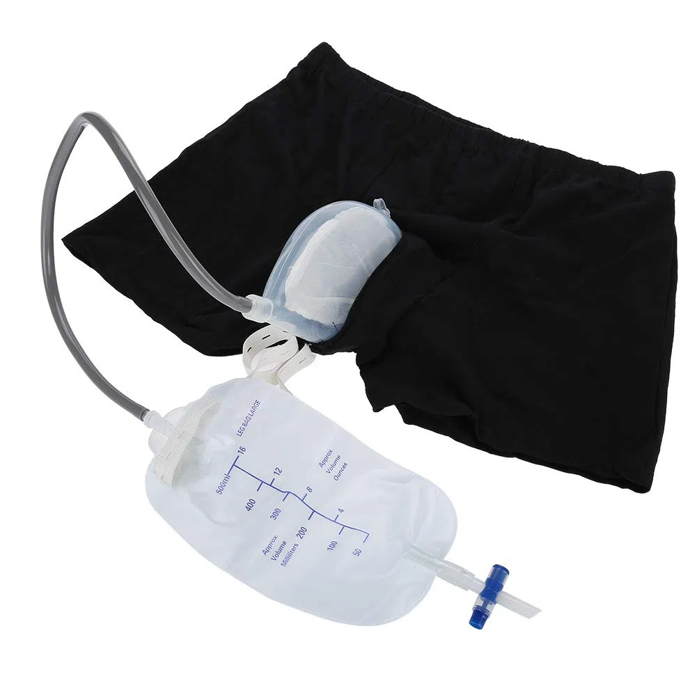 Sac d'urine, urinoir masculin collecteur d'urine adultes homme femme personnes âgées pipi sac urinoir avec des sacs d'urine Portable pour Voyage en plein air