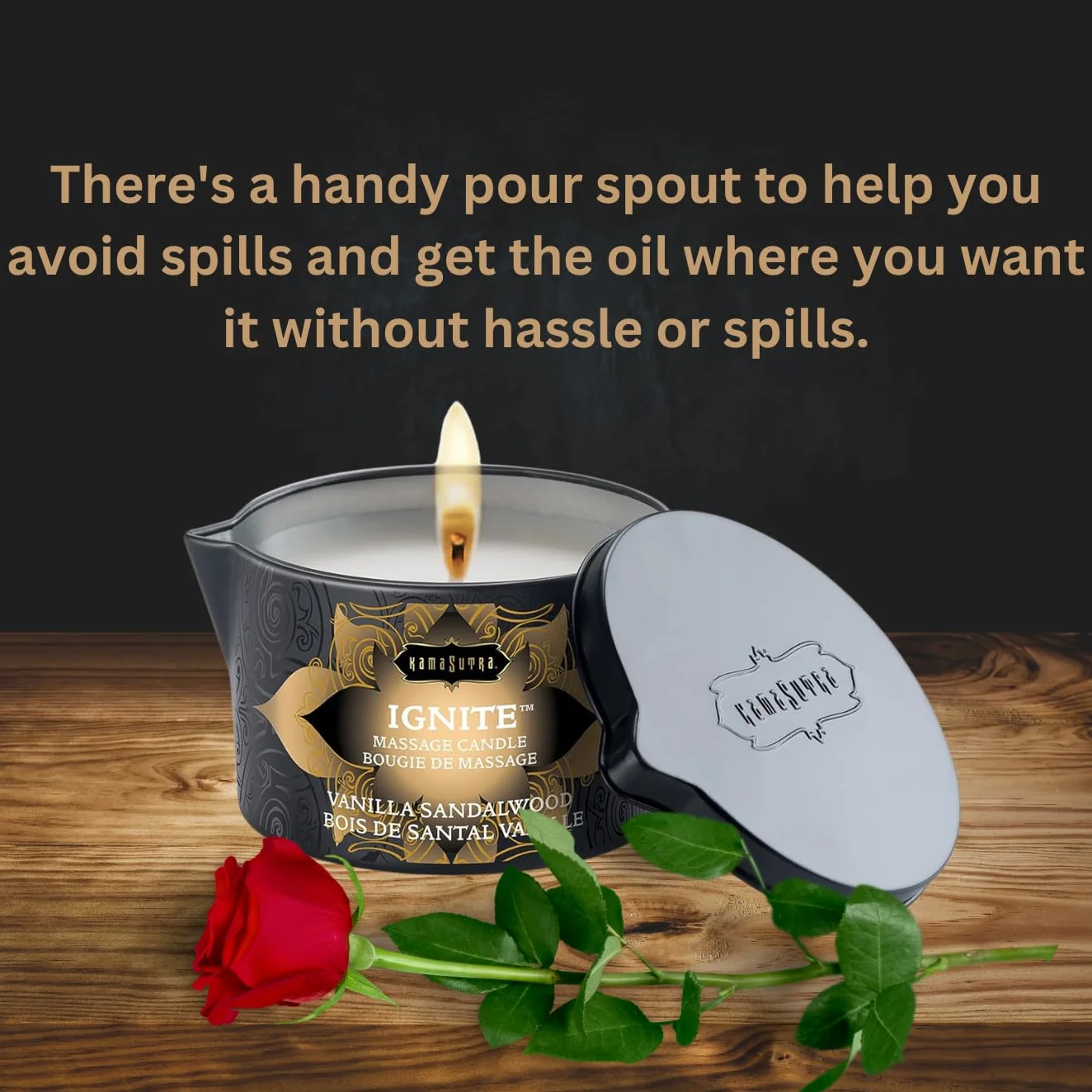 Kamasutra Bougie de Massage Sandalo 170 g