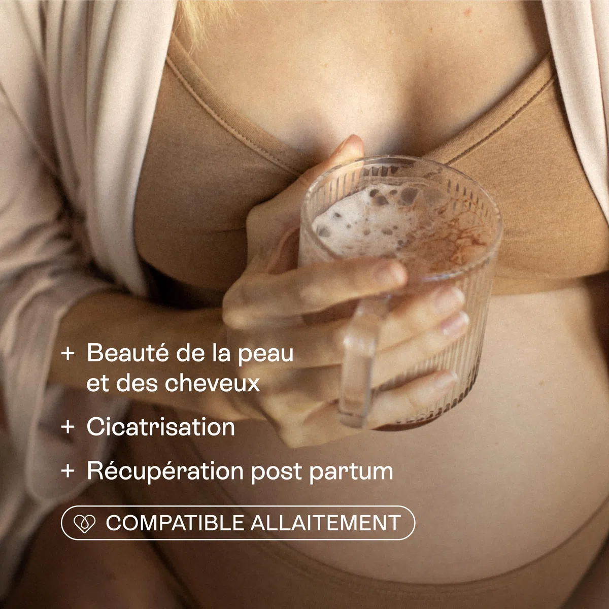 Jolly mama! Mama Load | Poudre à Boire, Collagène Marin au Cacao | Enrichi en Vitamine C | Peau & Cartilage | Sans Gluten | Compatible Grossesse & Allaitement | Fabriqué en France | Pot 112g