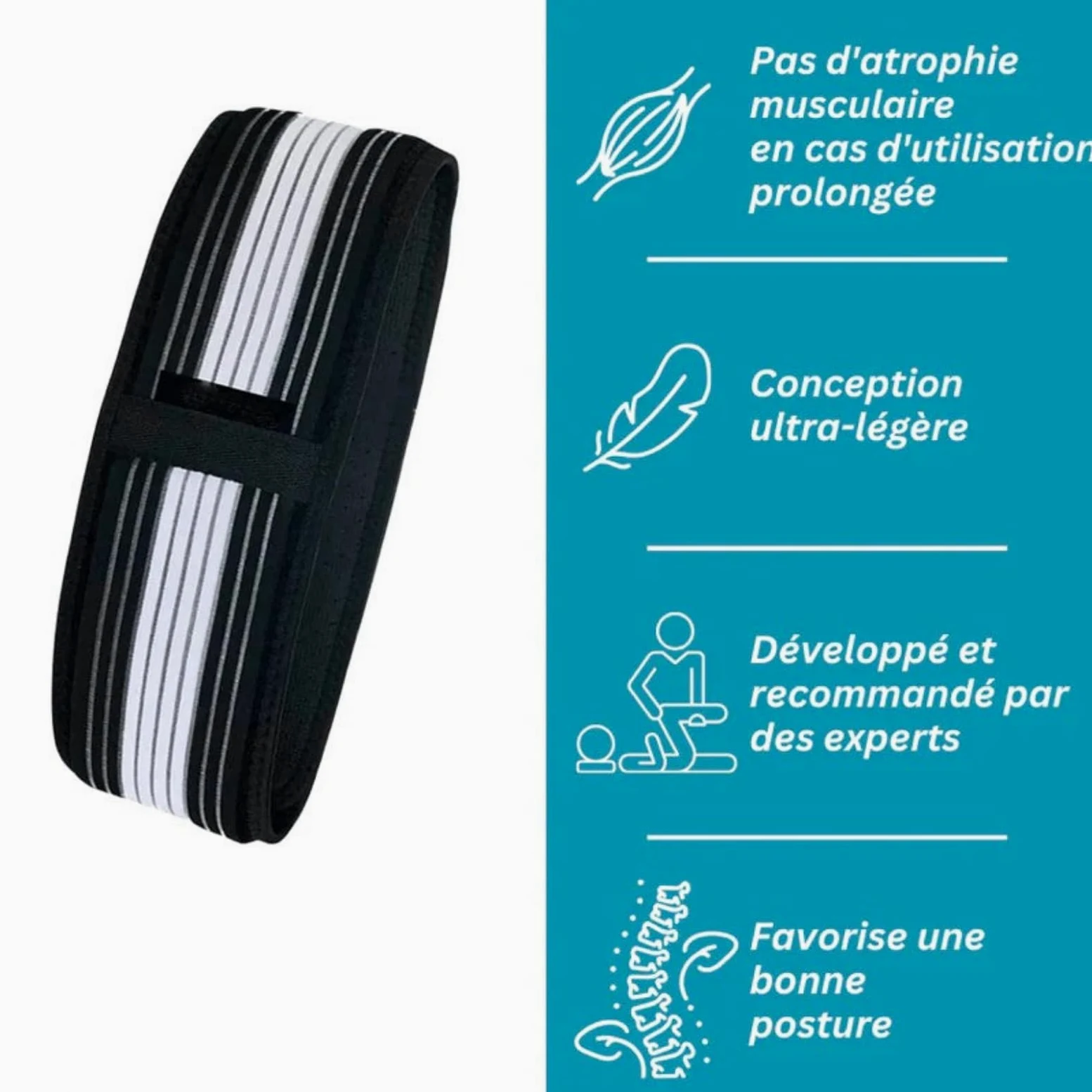 MEIION Ceinture,Bande Abdominale Pelvienne,Soutien Articulation Sacro-iliaque Unisexe,Tissu Respirable Réglable,pour Récupération Post-Partum et Soutien Lombaire