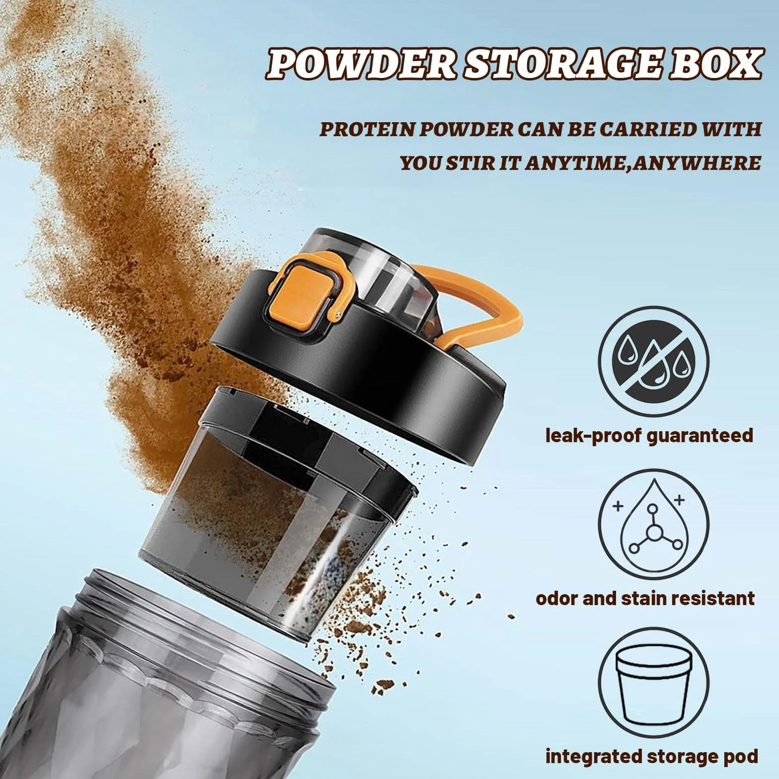 flintronic Shaker électrique à protéines - 650 ml - Mixeur automatique de protéines - Rechargeable par USB C - Pour shakes protéinés - Sans BPA