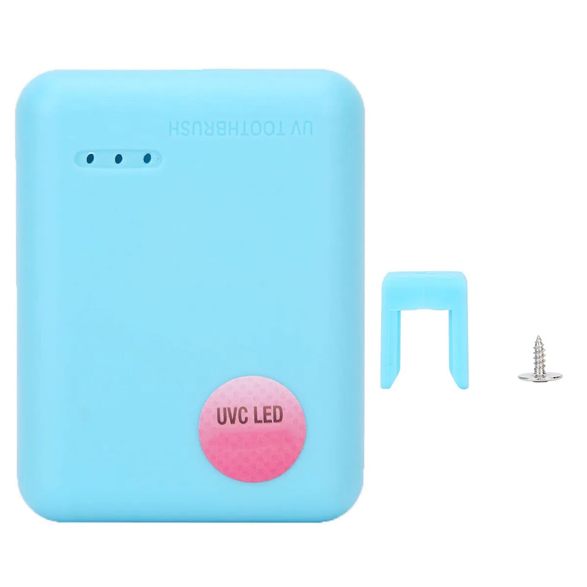 Désinfectant pour brosse à dents, support de brosse à dents, stérilisateur de tête de dentifrice, désinfectant, distributeur de brosse à dents UV pour support de brosse à dents [Bleu]