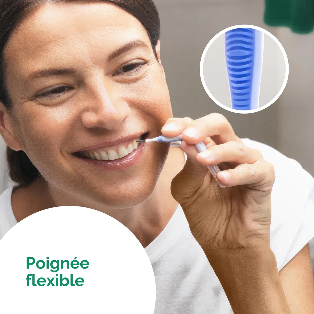 GUM TRAV-LER brossettes interdentaires | nettoyage en profondeur entre les dents | manche pliable | élimination de la plaque dentaire | 1.6mm, ISO 5 | Taille L | Lot de 3x6 (+ 1 échantillon gratuit)
