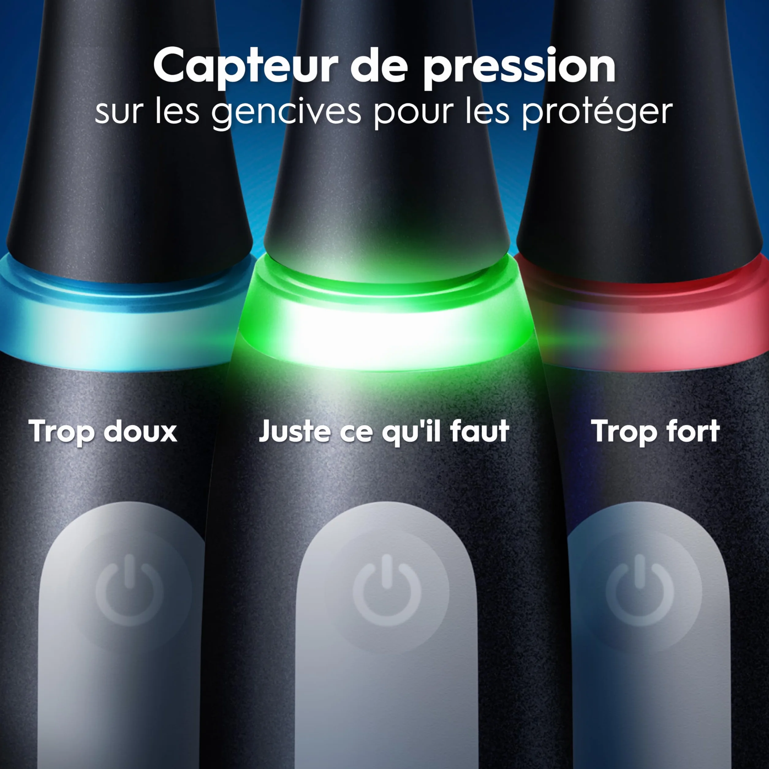 Oral-B iO 3 Brosse À Dents Électrique, Noir Mat, 1 Tête De Brosse, Batterie Longue Durée, Support De Tête De Brosse