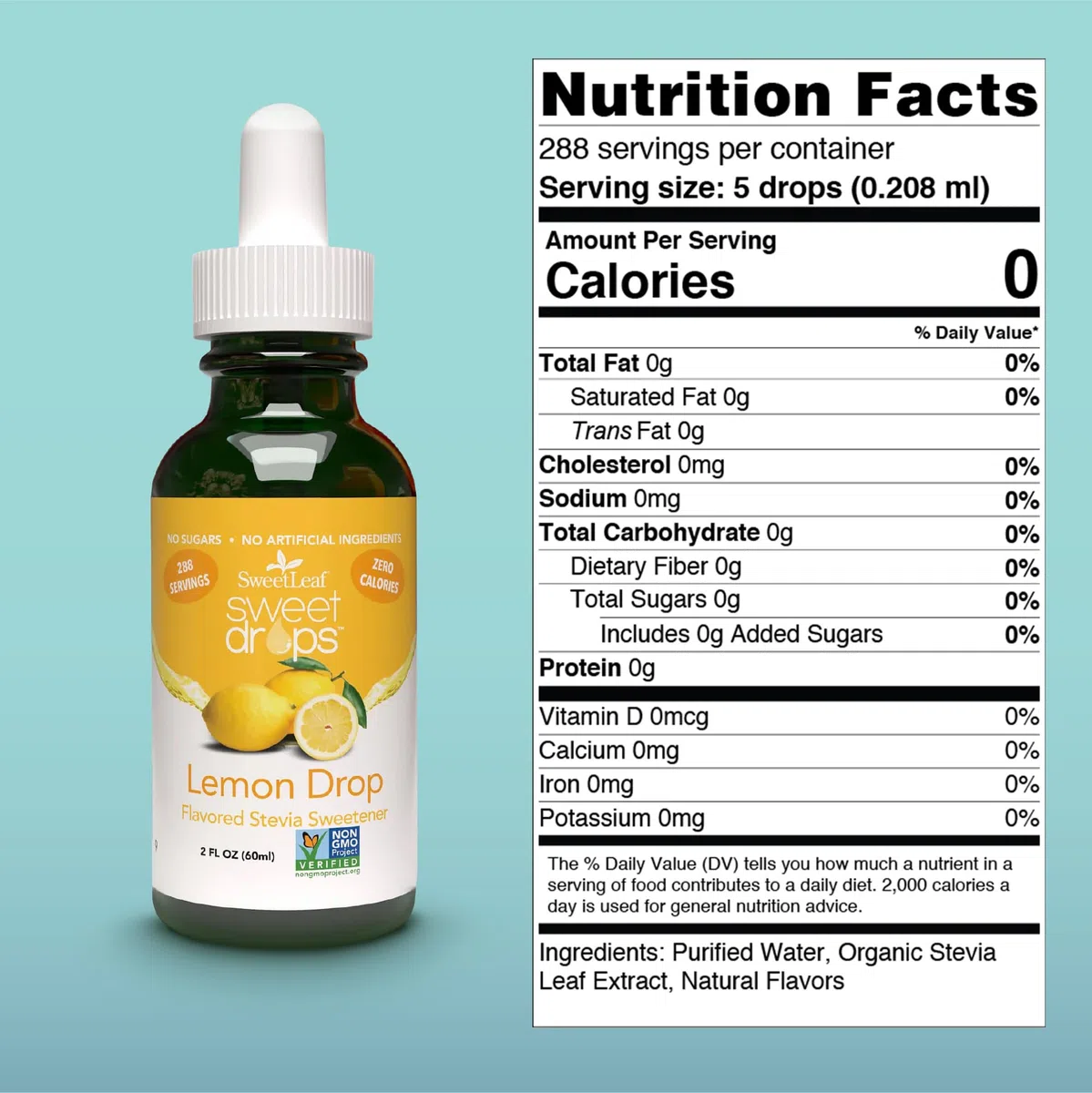 Sweetleaf Lemon Clear Liquid Stevia ( 1x2 Oz)
