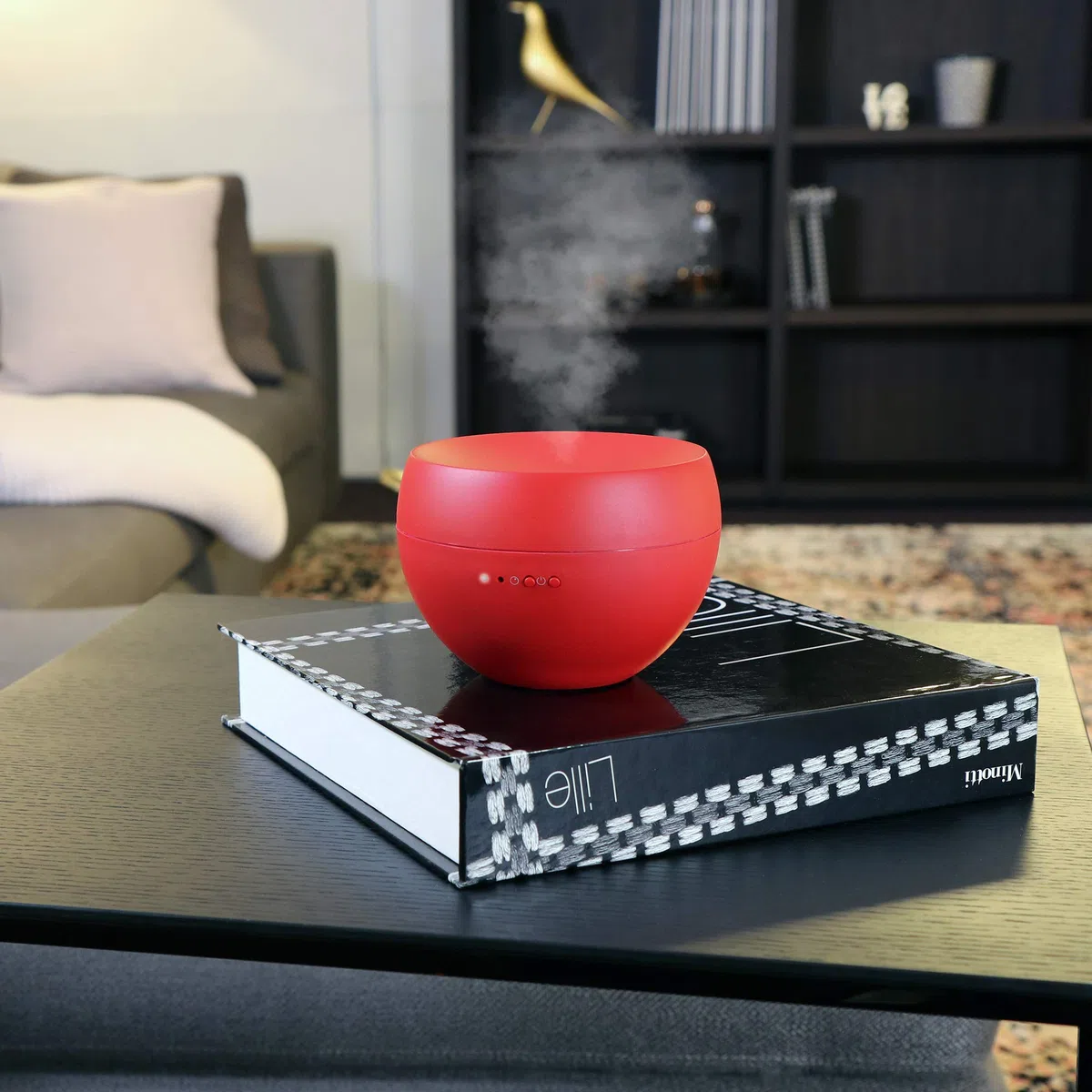 Diffuseur d'Arômes Stadler Form Jasmine, avec Fonction par Intervalles, Convient à l'Huile Parfumée, Durée de Fonctionnement 24 H, Chili Red