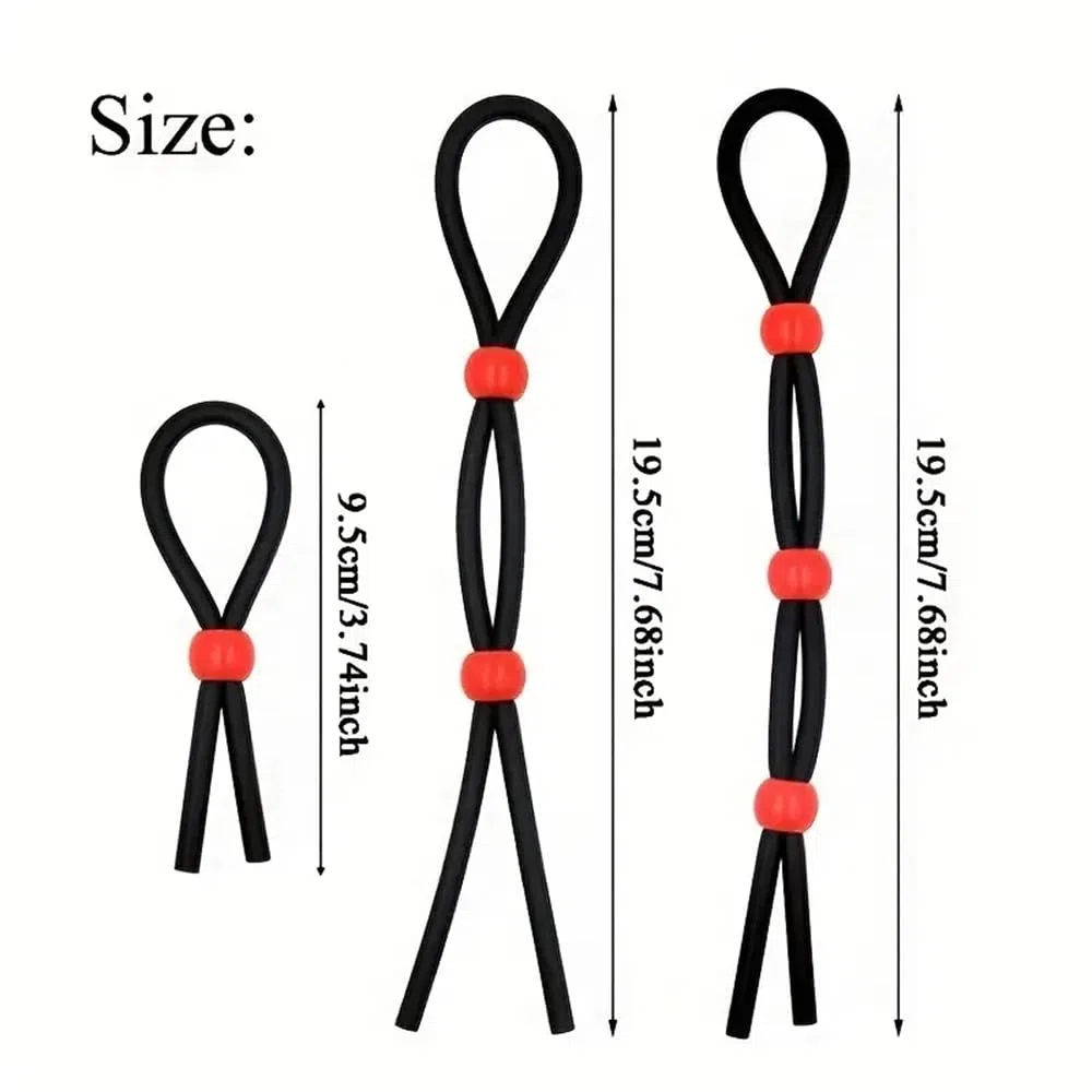 7 cordons de silicone réglables, boucles de rouleau avec Reliure en silicone, beau cadeau pour les hommes