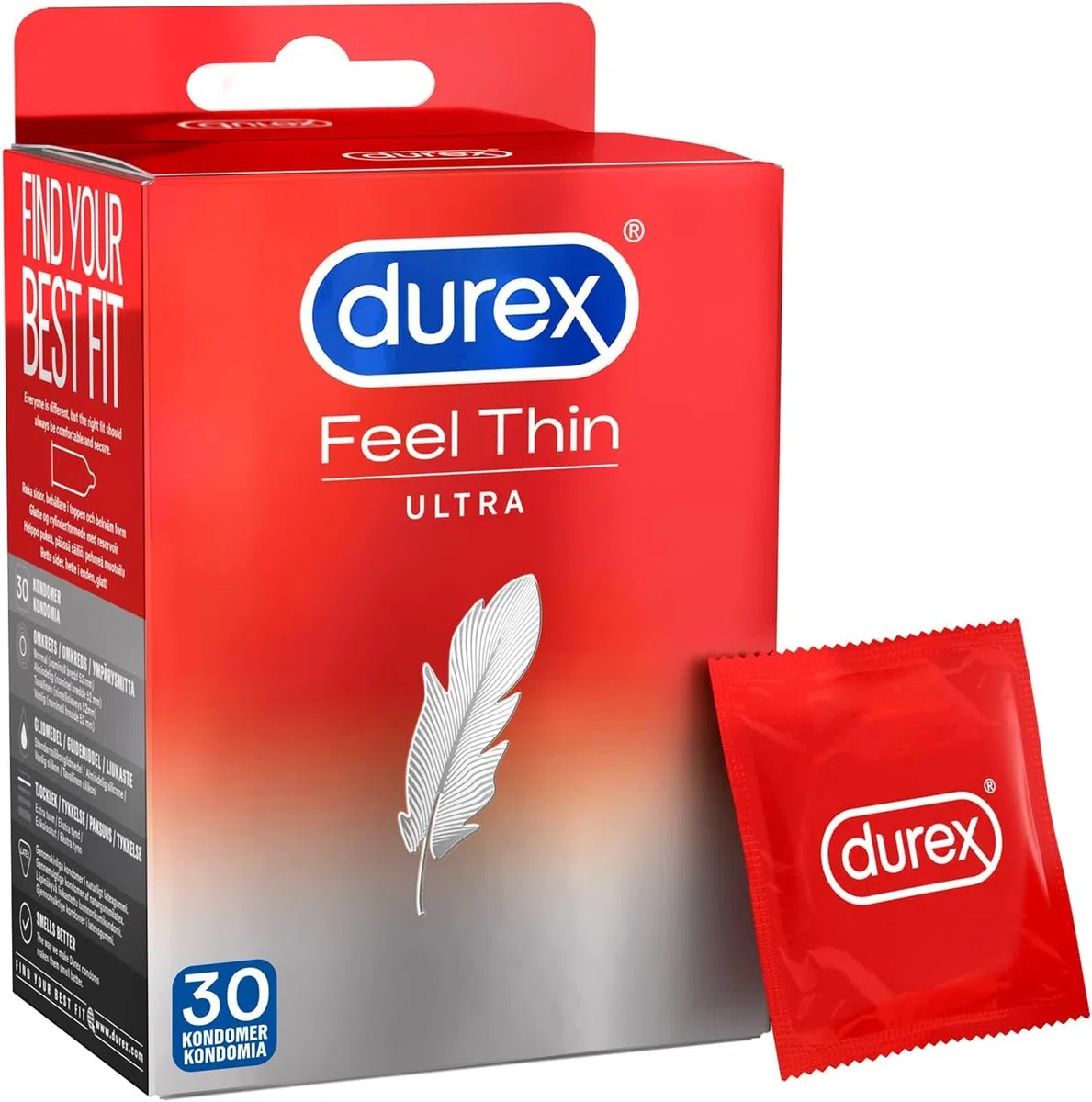 Durex Préservatifs Transparent 30 pieces