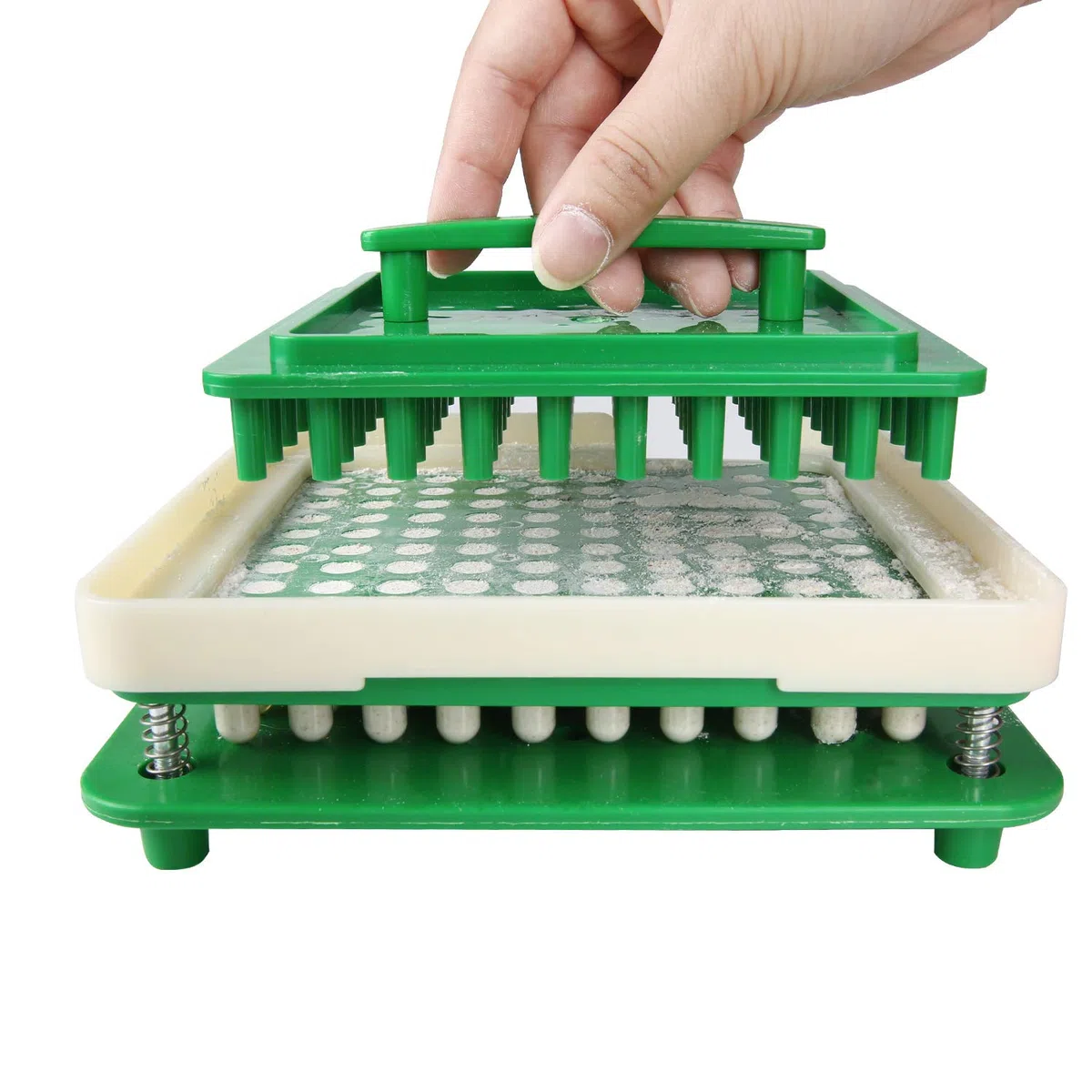 WANANFU Machine de remplissage de capsules de taille 000, 100 trous, utiliser avec des capsules vides de gélatine ou végétariennes taille 000