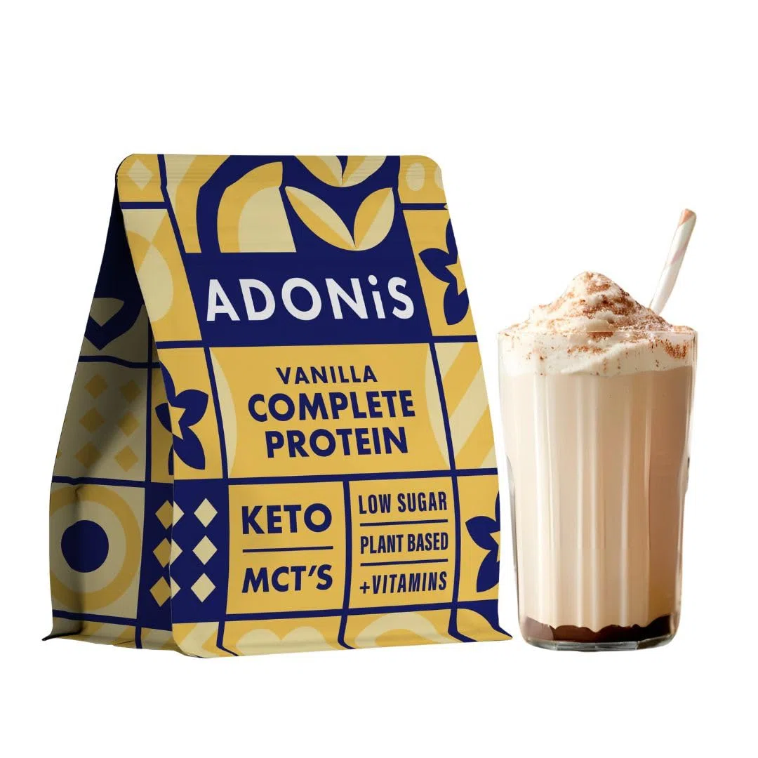 ADONiS Shake protéiné cétogène – Saveur de chocolat crémeux | Poudre de protéine à faible teneur en glucides pour la construction musculaire et la récupération | Parfait pour le régime cétogène et le