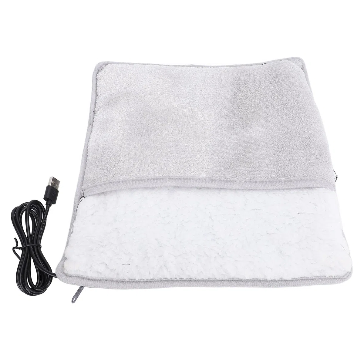 Pieds électriques Chauffage de Chauffage Gris USB Rapide Flannel Flannel Foot Plus pour la Famille Home, Matériau Confortable