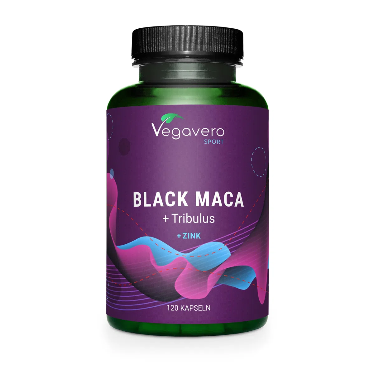 MACA Noire + TRIBULUS Terrestris | Complex EXTRA FORTE | 90% Saponines | Musculation + Endurance pour Hommes et Femmes | 120 Gélules (4 Mois) | VEGAN | Sans Additifs | Vegavero®